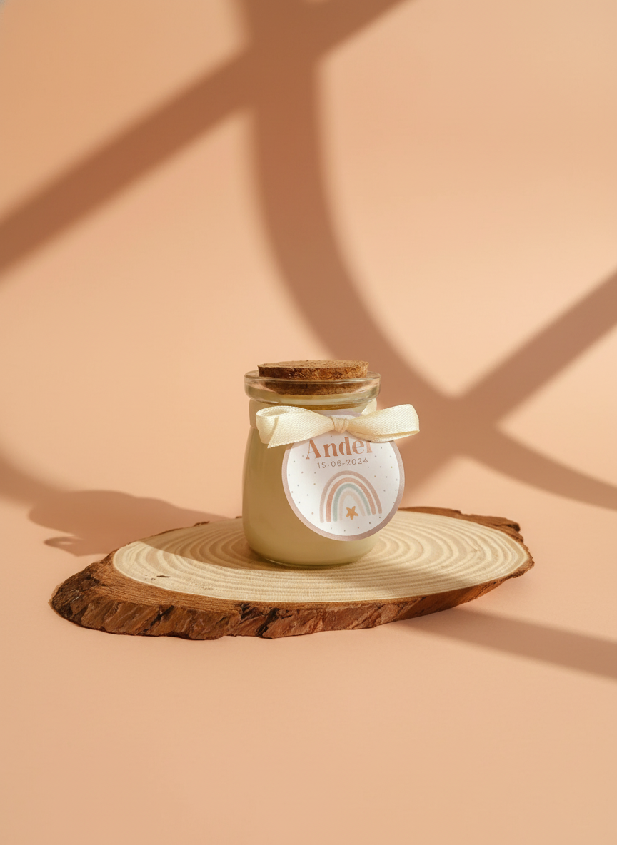 Vela perfumada - envase de cristal con tapa