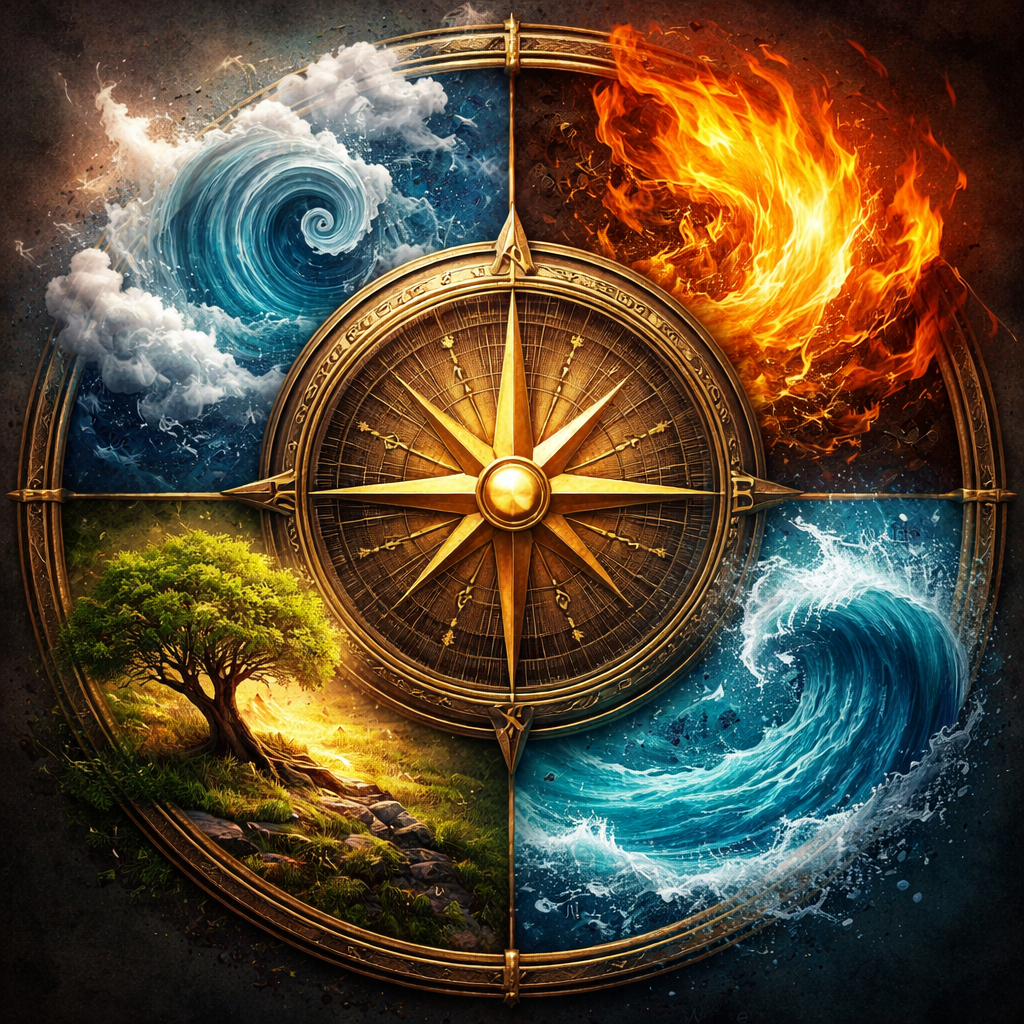 La boussole des 4 éléments : comprendre son équilibre intérieur, ses relations et son énergie au quotidien