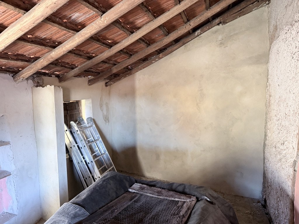 Back wall and front wall rendered - almost modern now!