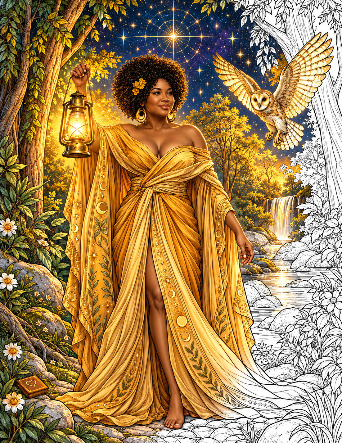 Golden Lantern in the Enchanted Forest.png