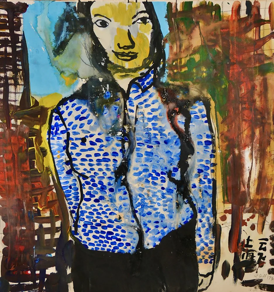 Works on Paper - Woman in the street