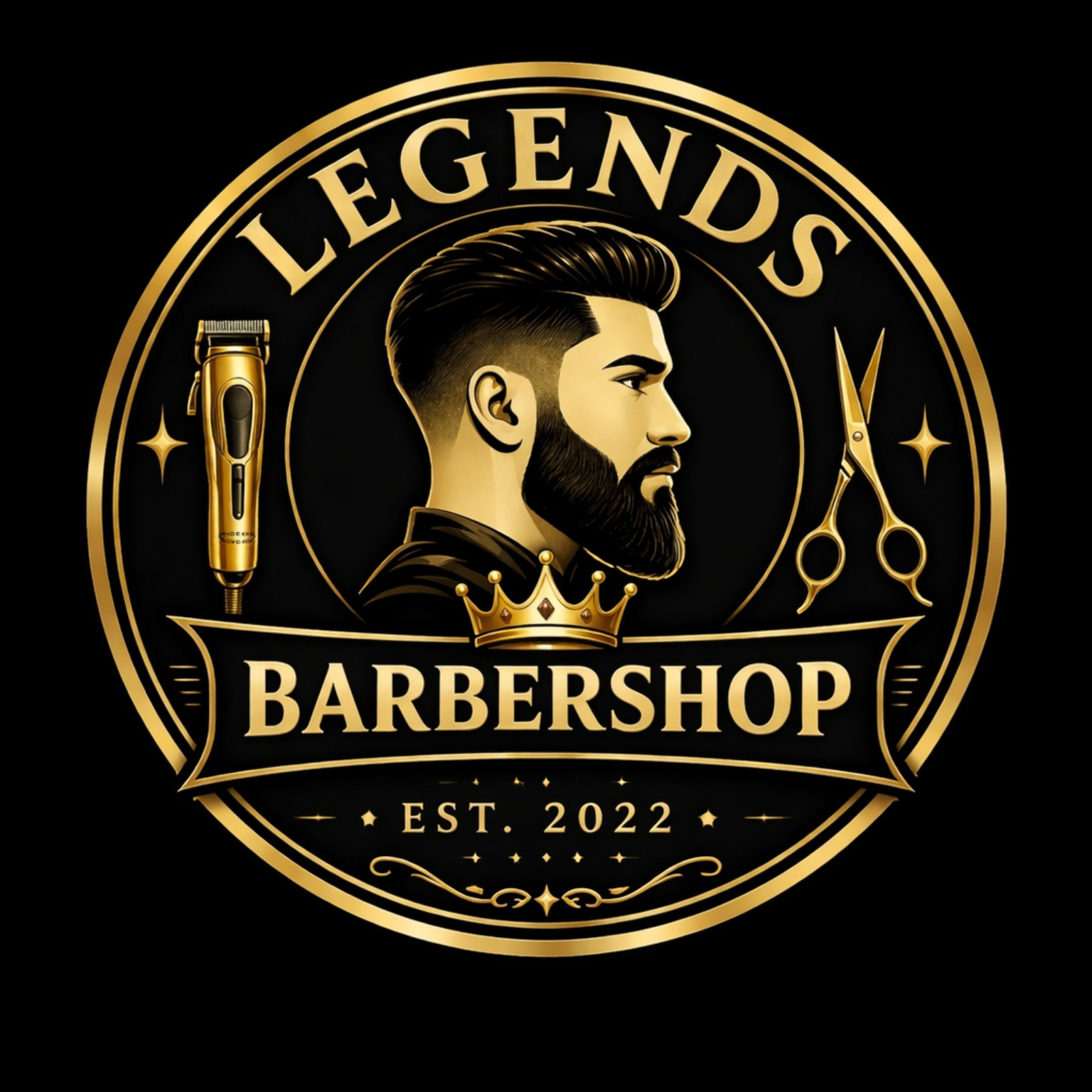 Legends Barbershop, Conroe TX Logo