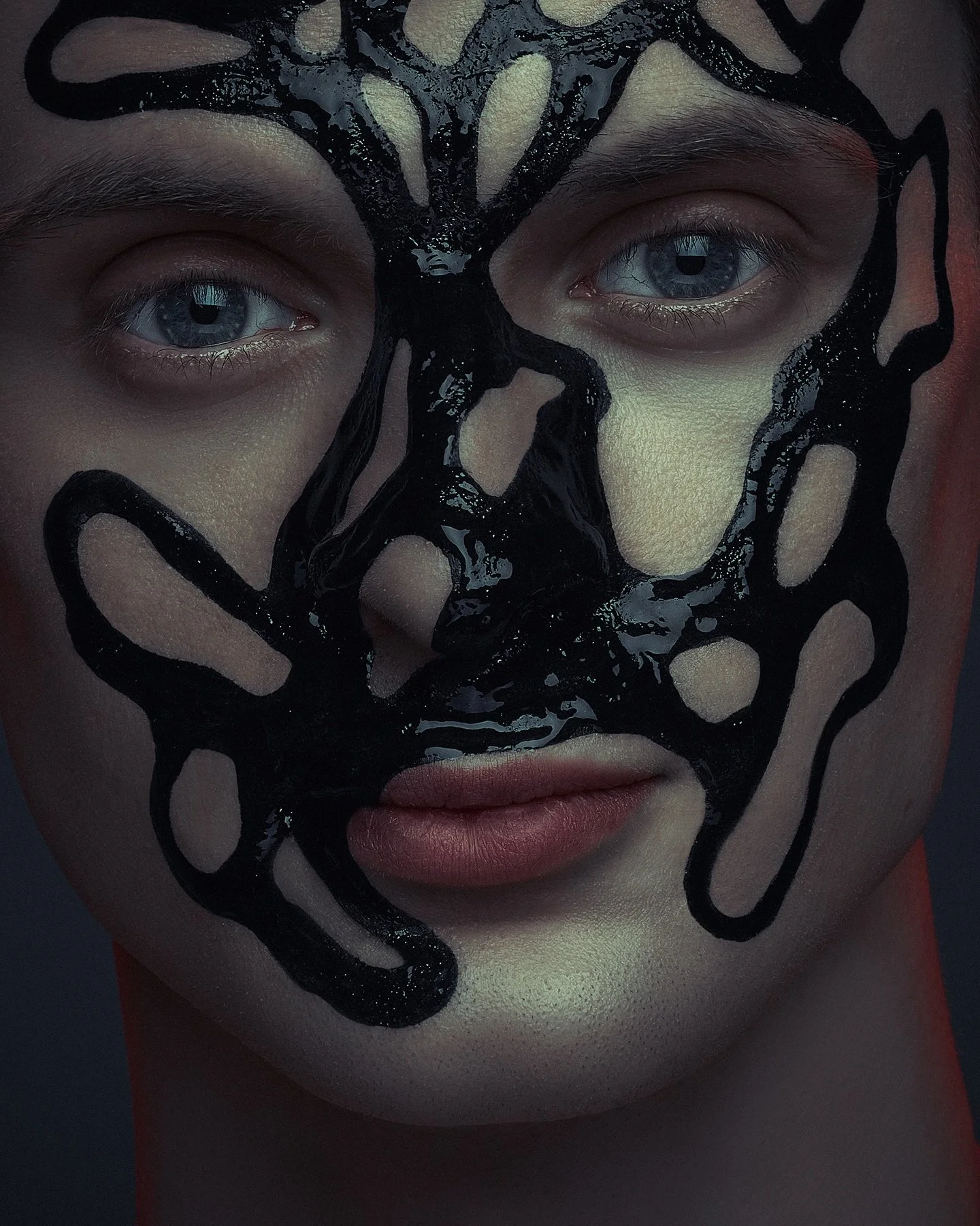 Black tar #diangular on Nicholas, from earlier this year (I think..?) 🖤