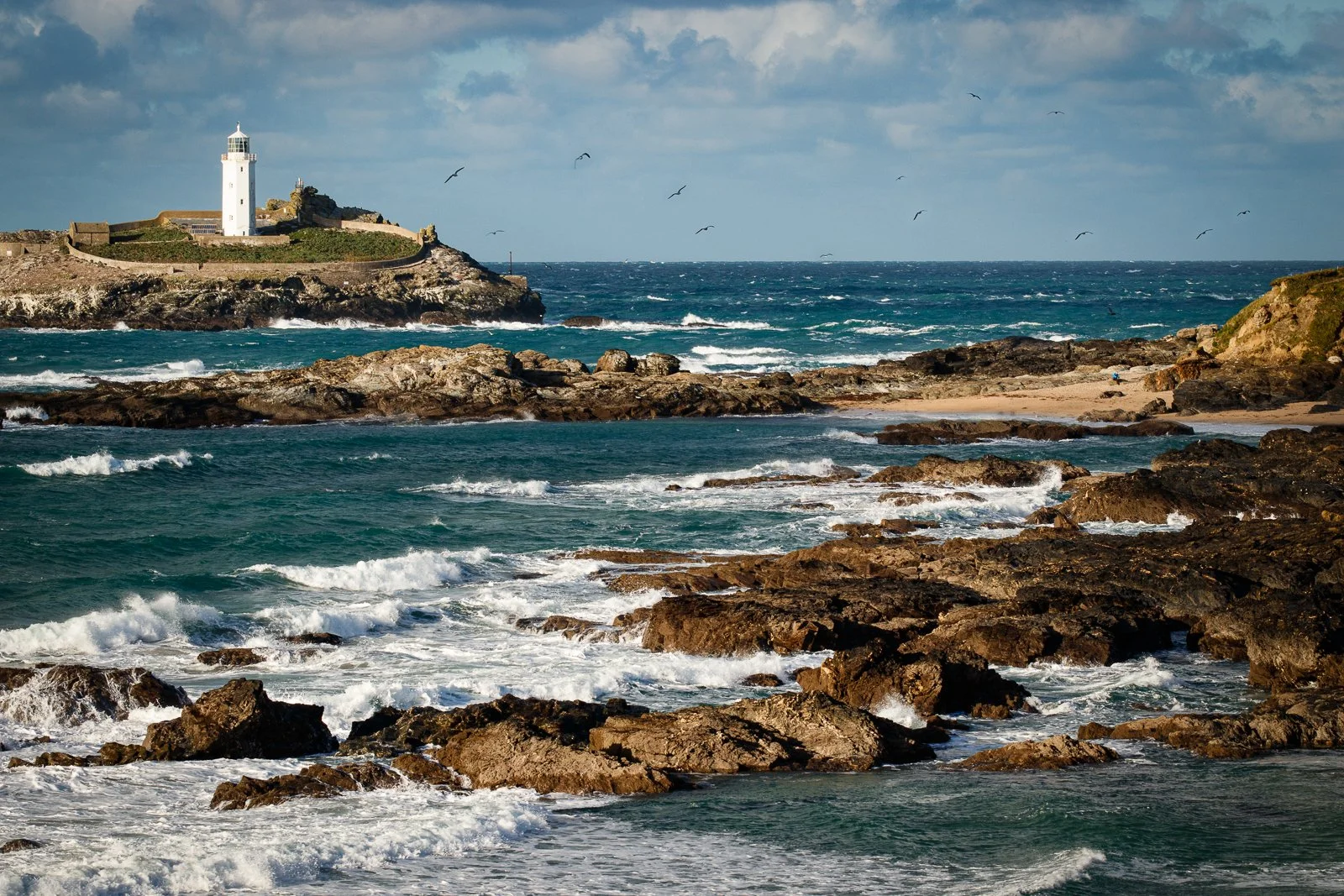 Godrevy Lighthouse and Cove by Graham White (16)