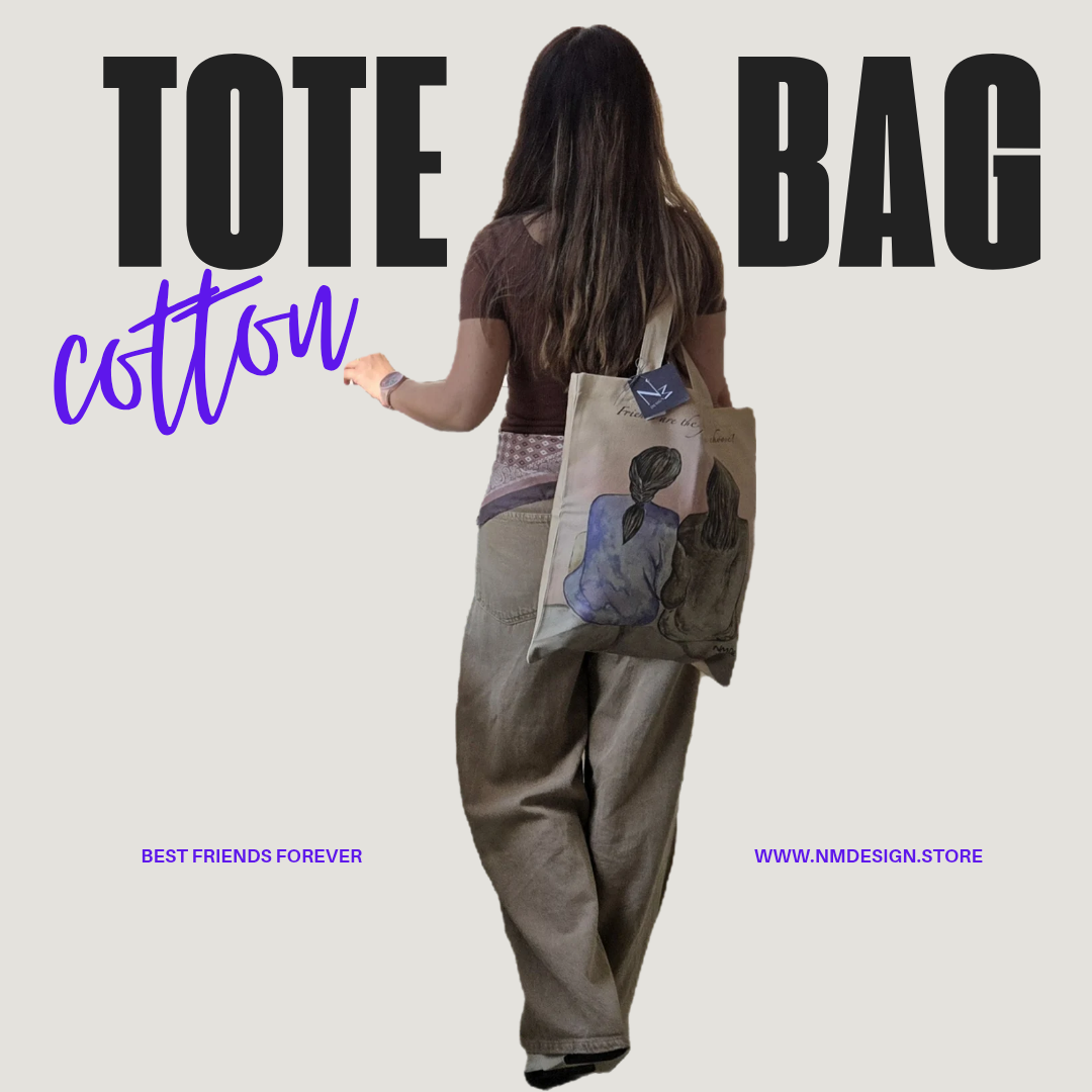 Best Friends Forever - An  Adorable Cotton Tote Bag