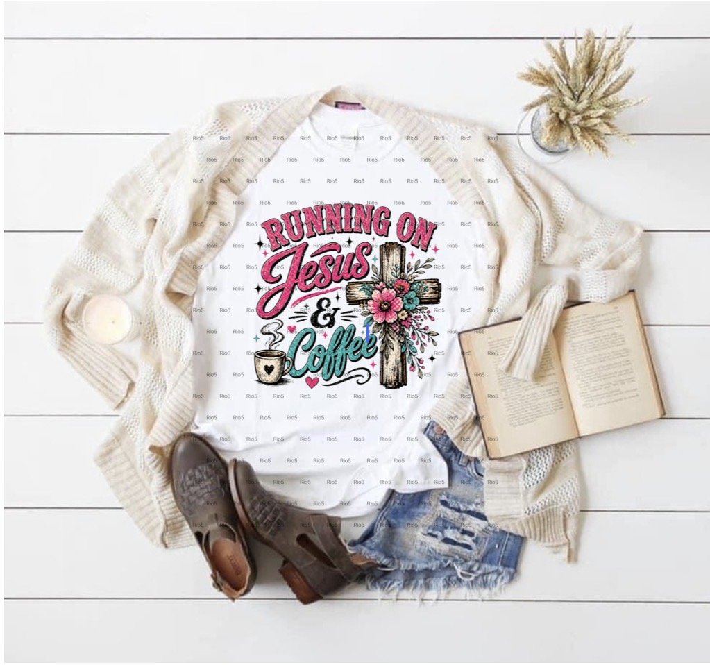 'Running on Jesus & Coffee' T-Shirt