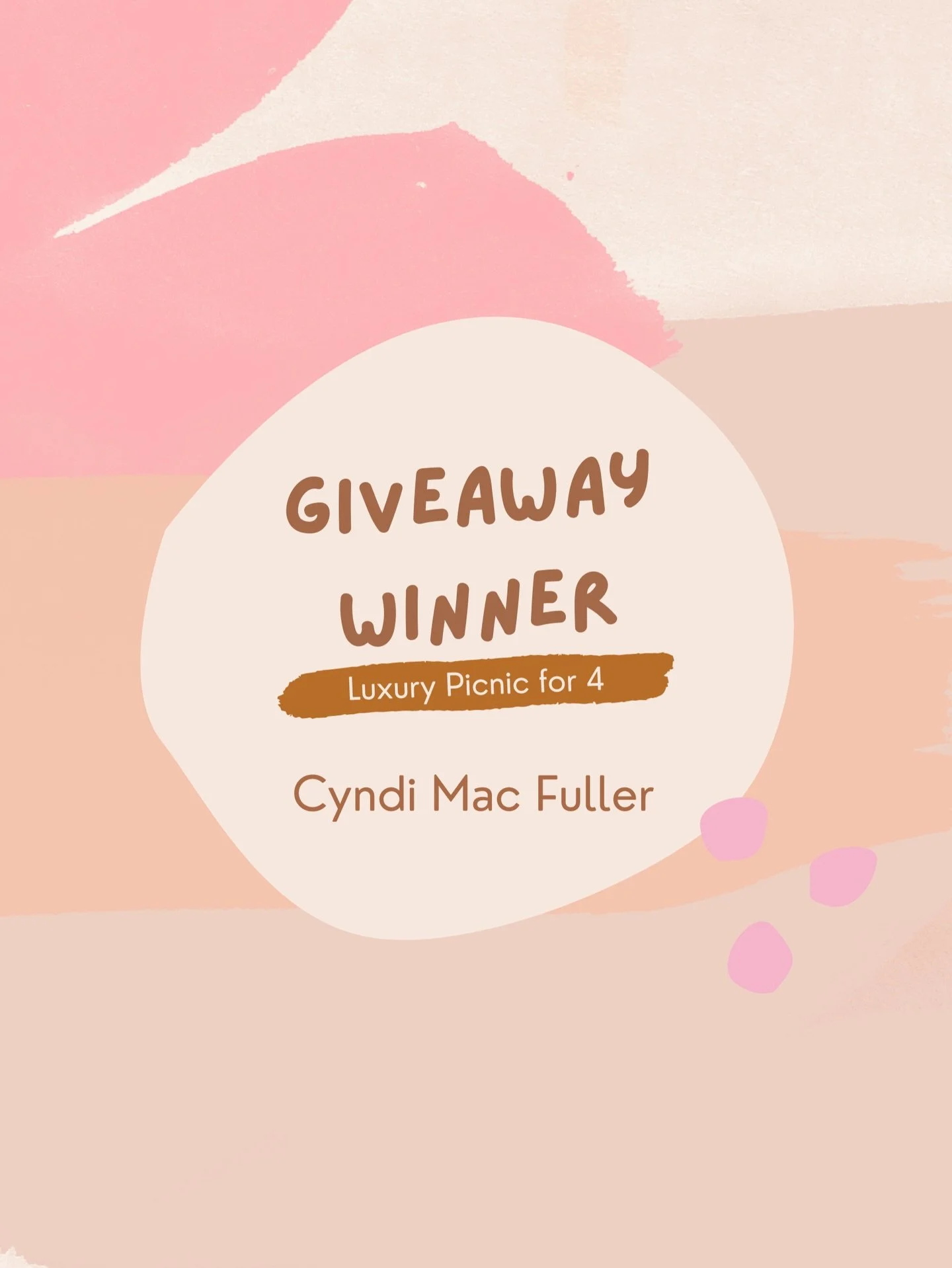 ✨ And the winner is&hellip; ✨
Congratulations to @cyndimacfuller! 🥂
You&rsquo;ve won our Holiday &amp; End of year Luxury Picnic Experience giveaway, complete with beautiful styling, and unforgettable moments. We can&rsquo;t wait to create magic for