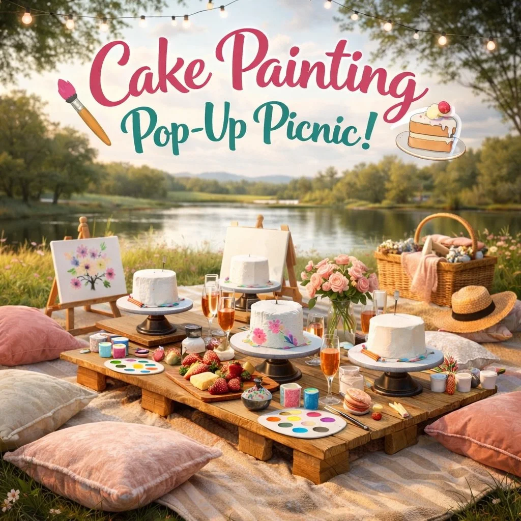 Stay tuned for a unique event with Gateau Chateau! 🍰 🎨 🖌️ 
💫 coming in May 💫 

#barboursvilleevents #cakepaintingpicnic #mothersdayspecial❤️ #itsspringtime #picnicseason