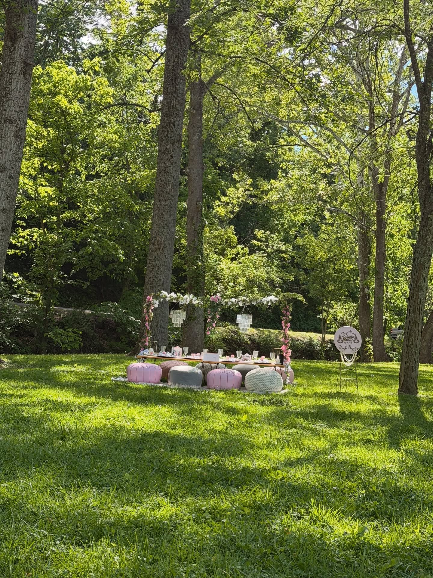 The shadows on the grass is what does it for me 😍
So enchanting ✨ 
Let&rsquo;s create some enchanting moments together 💖.

Book now www.pearlpicnicswv.com