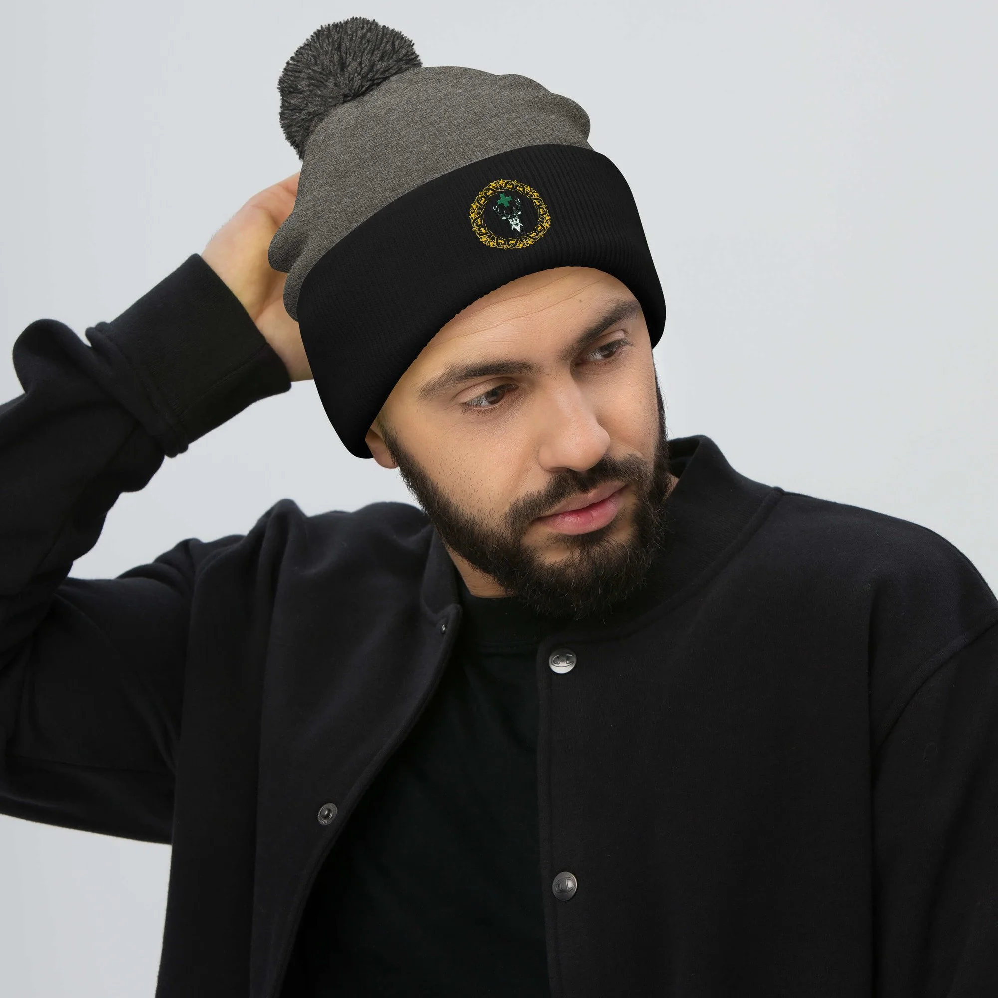 DH Logo Pom-Pom Beanie