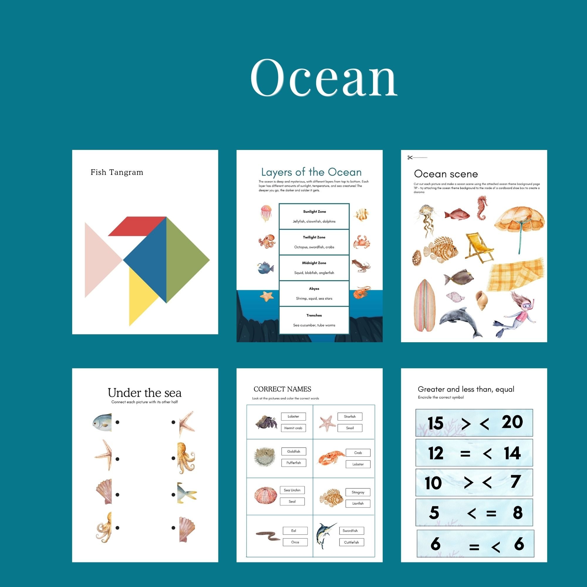 Fun ocean crafts and experiments for kids – DIY salt painting, sensory bins, water play, and creative learning about marine life