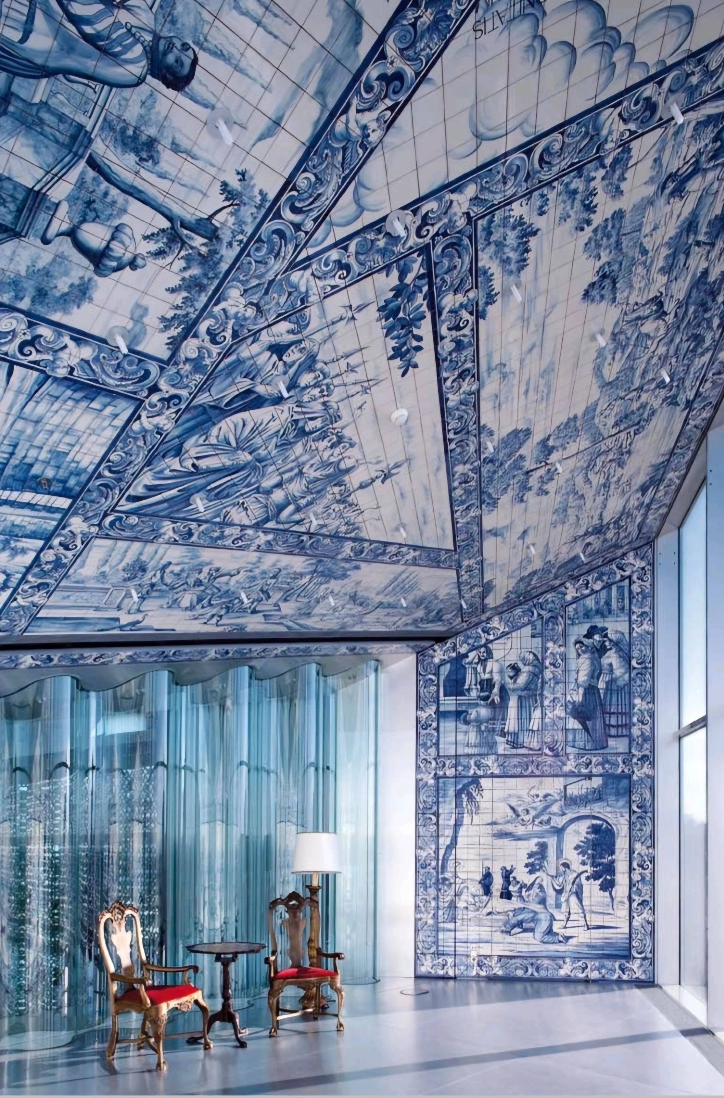 Ceramic tile mural made in legal by Viúva Lamego