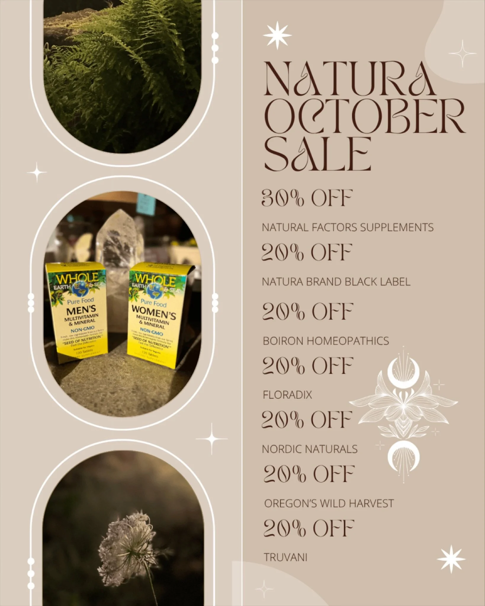 Our October Anniversary Sale ends this Friday! Stop in for some incredible deals!
#naturarealms #shoplocal #greatdeals