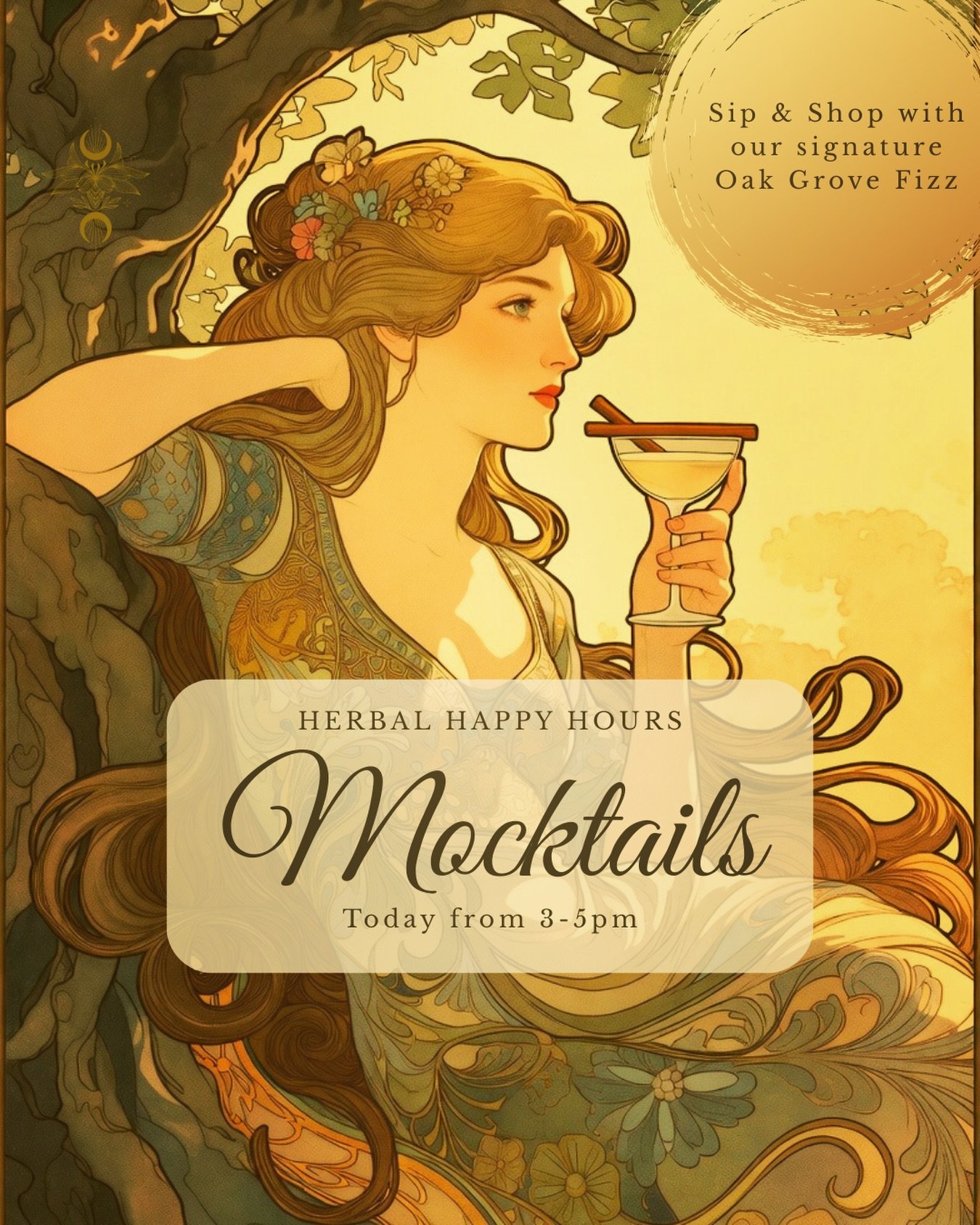 🌿✨ Join us today at Natura Realms for Herbal Happy Hours Mocktails! We&rsquo;re serving up our signature &ldquo;Oak Grove Fizz&rdquo; &ndash; a revitalizing blend of Alive &amp; Well&rsquo;s Oak, Coconut &amp; Shilajit Kombucha, mixed with crisp app