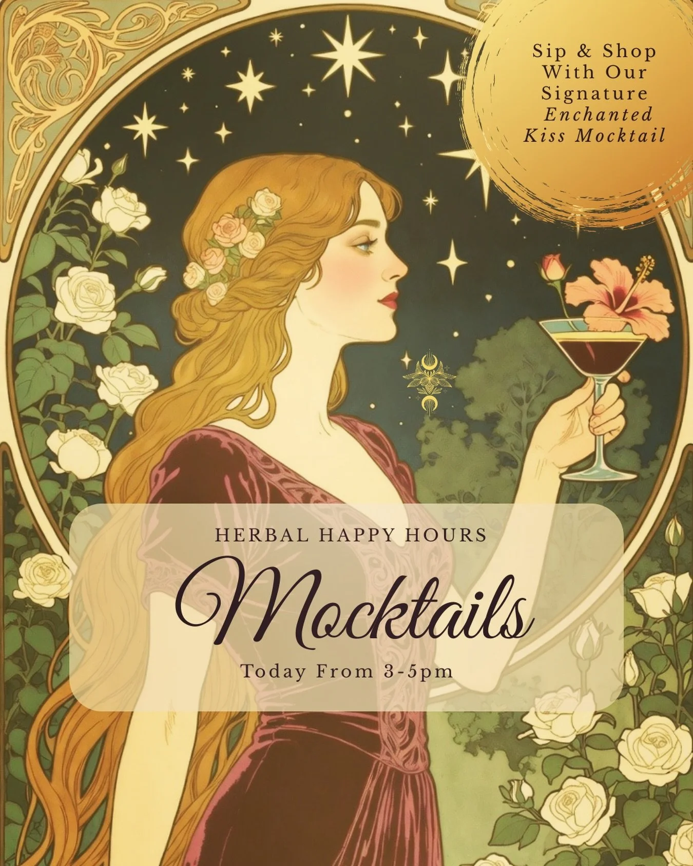 Valentine&rsquo;s Herbal Happy Hour is calling&hellip; 🌹✨

Join us today from 3&ndash;5pm at Natura Realms for Sip &amp; Shop and indulge in our signature mocktail:

The Enchanted Kiss 💋
A romantic blend of chilled hibiscus tea and bright orange ju