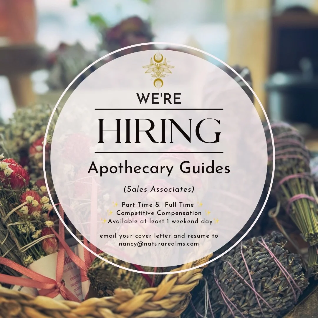 ✨ We&rsquo;re Hiring at Natura Realms ✨
(Part-Time &amp; Full-Time Positions Available)

Natura Realms is growing &mdash; and we are looking for very special individuals to grow with us.

This is not &ldquo;just a retail job.&rdquo;
This is an opport