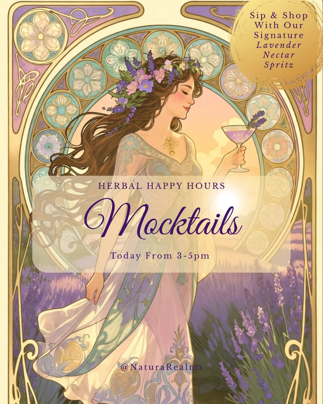 Soft florals. Sparkling light. A moment to savor.

Introducing today&rsquo;s Herbal Happy Hour mocktail:
Lavender Nectar Spritz ✧

Crafted with Portland Syrups&rsquo; lavender, fresh lemon juice, and effervescent maple soda, then finished with a deli