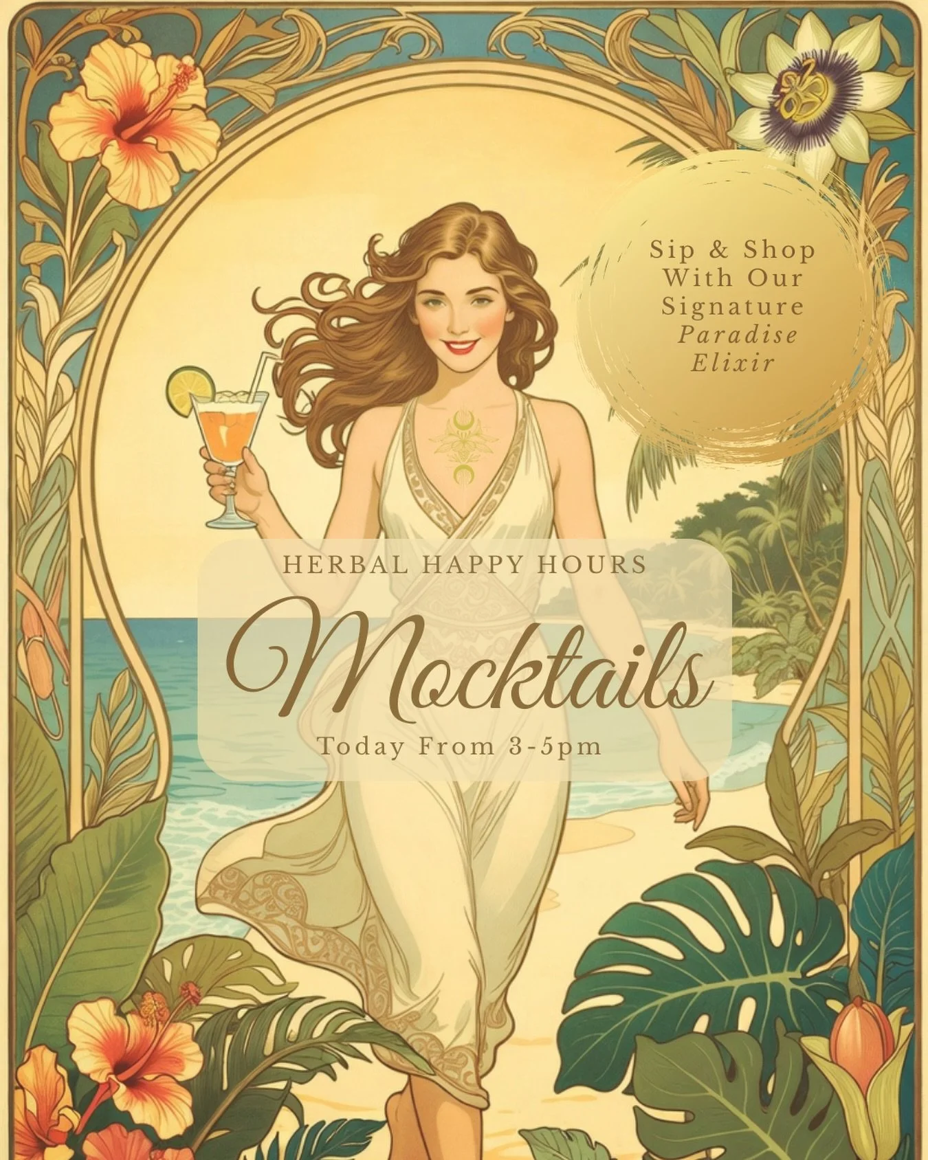 Paradise Elixir ✨

A lush, tropical elixir crafted to awaken the senses and lift the spirit. This is where we are today - come join us.

This vibrant blend layers pear, mango, guava, pineapple, papaya, peach, citrus, and passionfruit with a touch of 