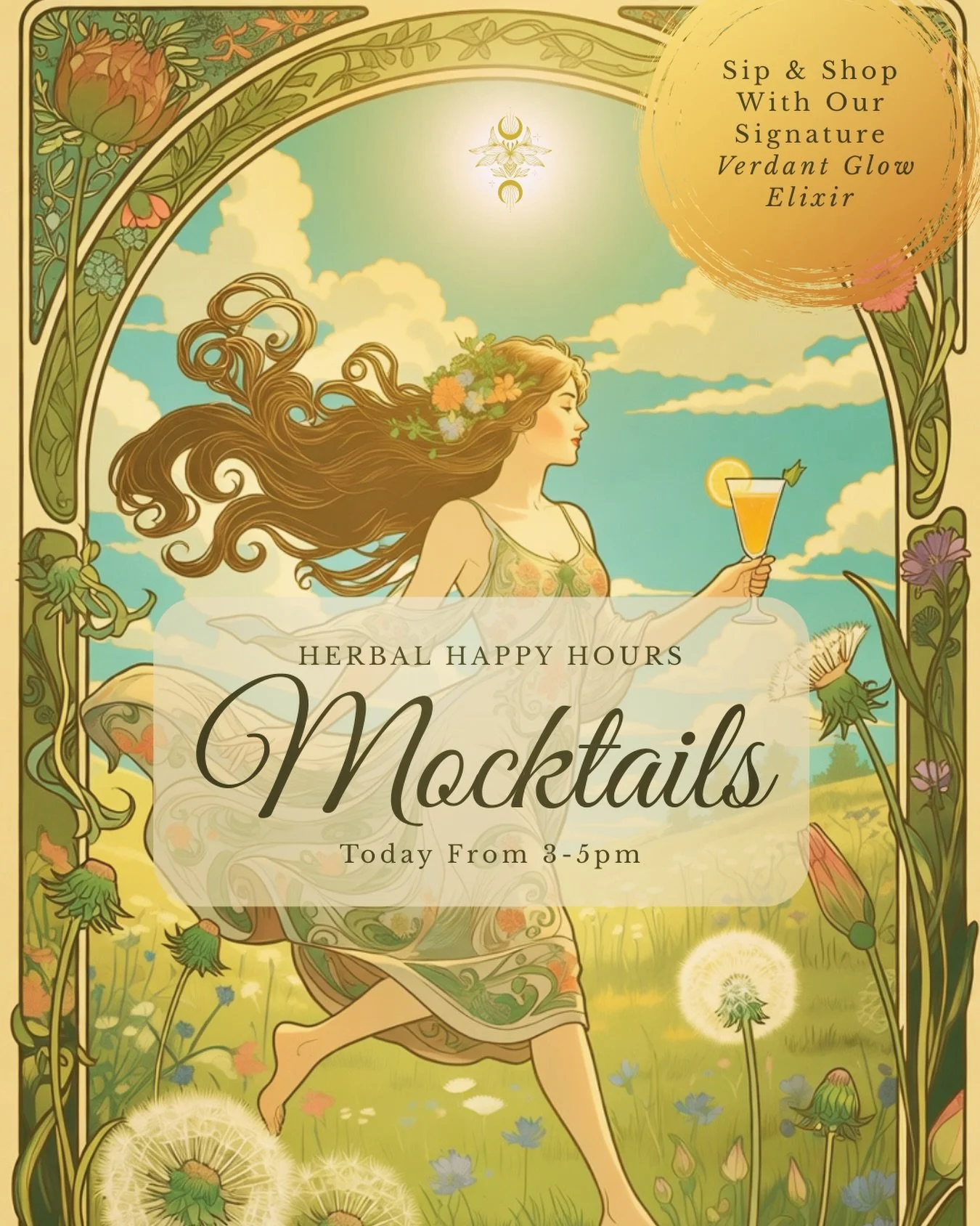 We&rsquo;re adding something delicious to your Spring detox!🌿✨

Join us today for Herbal Happy Hours from 3&ndash;5pm and sip something refreshingly different&hellip;

Our signature Verdant Glow Elixir is a vibrant, fruit-forward botanical Spring de