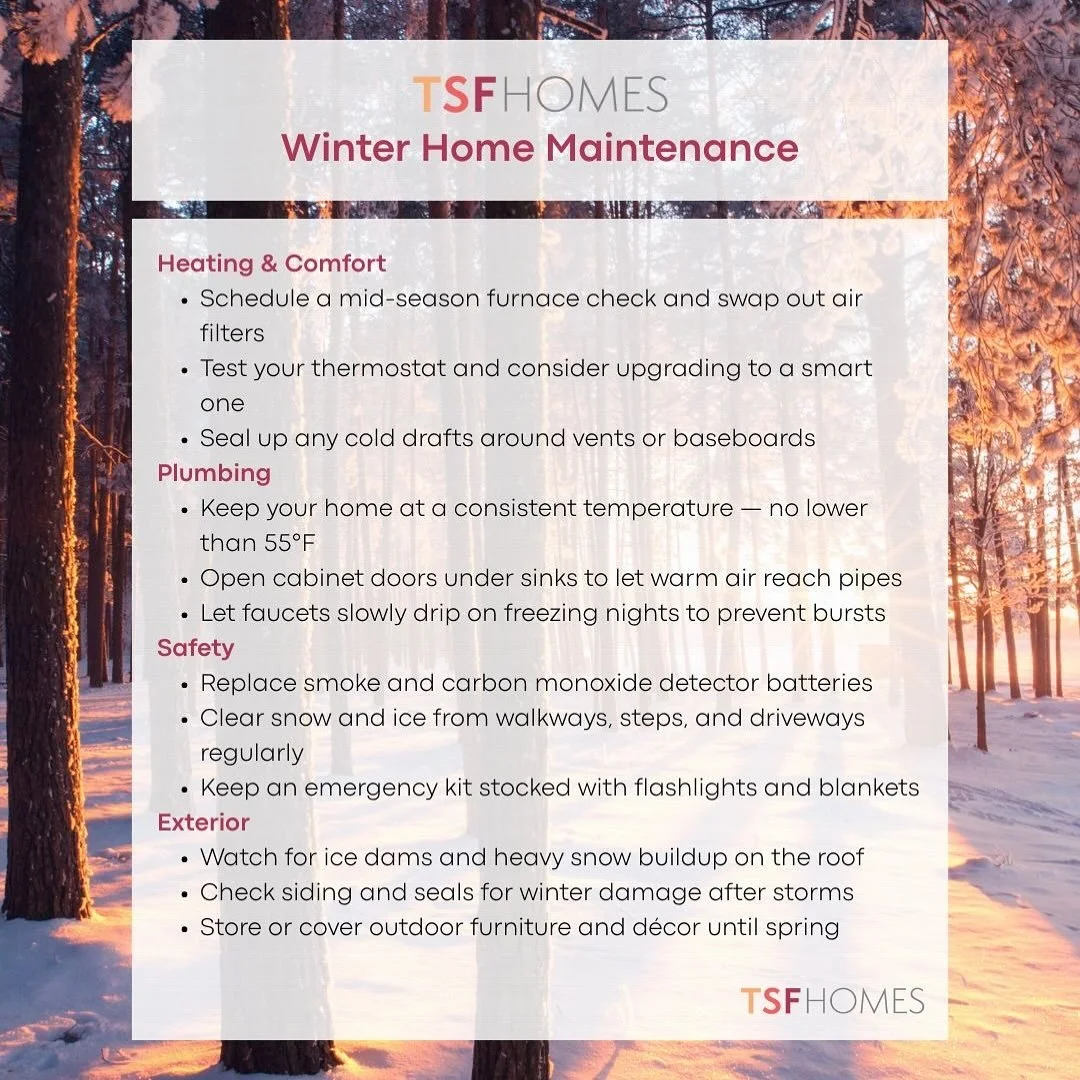 As we settle into the deepest part of the Michigan winter, a little proactive care ensures consistent warmth and safety. Focus on Heating &amp; Comfort by checking your furnace and filters, Plumbing by guarding those exposed pipes, and Safety by test