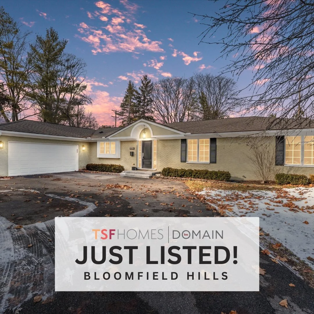 Just listed in Bloomfield Hills ✨
📍 174 Hillboro Drive
💰 $850,000
Updated ranch on a wide lot with great natural light, a showstopper kitchen with large island + double ovens, and a finished basement perfect for a home office or gym.
Located in the