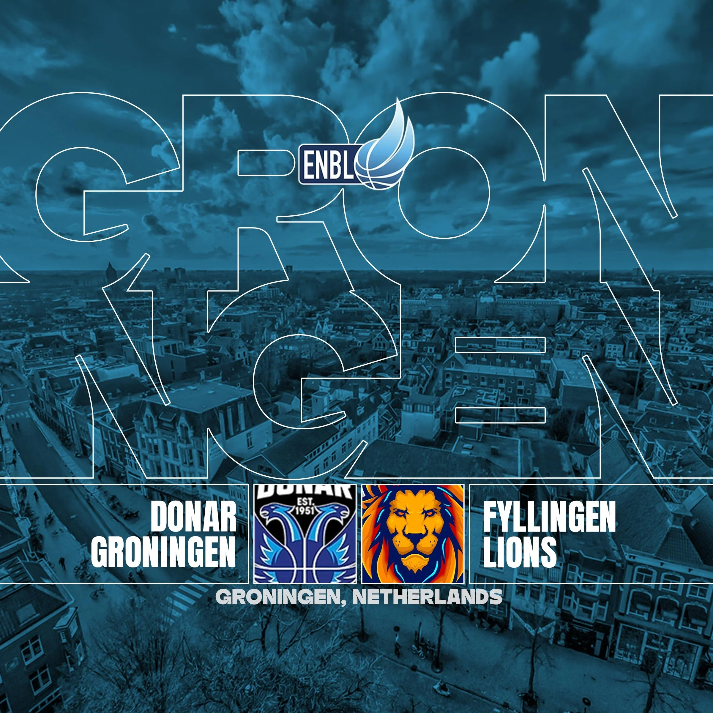 ENBL: Donar Groningen mot Fyllingen Lions