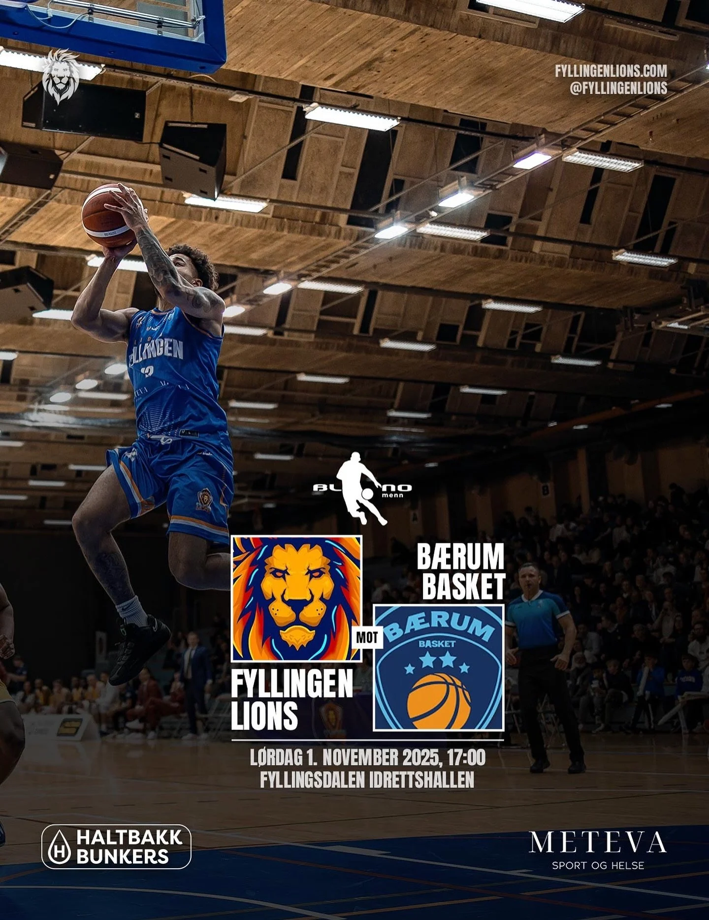🏀 L&oslash;rdag 1. november &ndash; kampdag igjen! Vi gleder oss til &aring; ta imot @barumbasket i Fyllingsdalen idrettshall &ndash; det blir ny kamp, ny underholdning og fantastisk stemning i hallen 💥

📍 Fyllingsdalen idrettshall
🕔 Kampstart 17