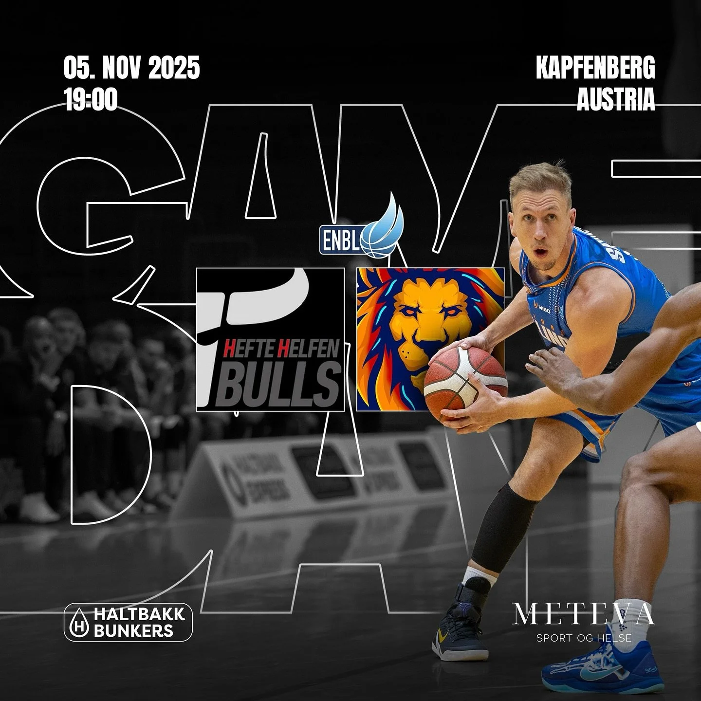 🏀 It&rsquo;s GAME DAY - Fyllingen Lions are in Austria for an exciting ENBL matchup against @bulls.bball Kapfenberg! 🇦🇹🔥

📅 Today &ndash; Wednesday
🕖 19:00
📍 Kapfenberg, Austria

Catch all the action LIVE on @enbleague YouTube channel 🎥🔥

#F