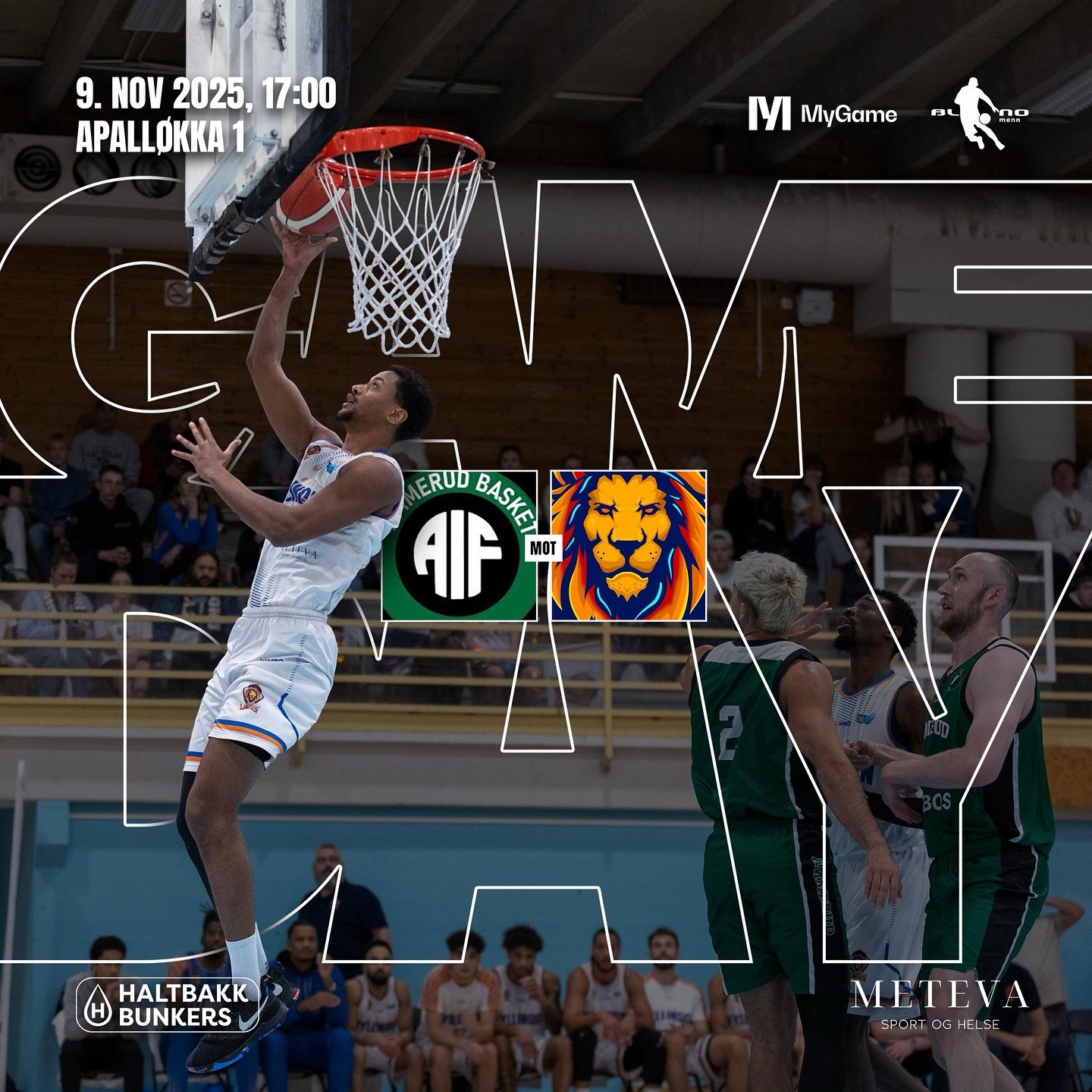 🏀 GAMEDAY! 🏀
Fyllingen Lions m&oslash;ter @ammerudbasket kl. 17.00!

📅 S&oslash;ndag kl. 17:00
📍 Apall&oslash;kka 1
🎥 F&oslash;lg kampen live p&aring; @mygame &ndash; eller enda bedre: kom og st&oslash;tt norsk basket i hallen!

#FyllingenLions 