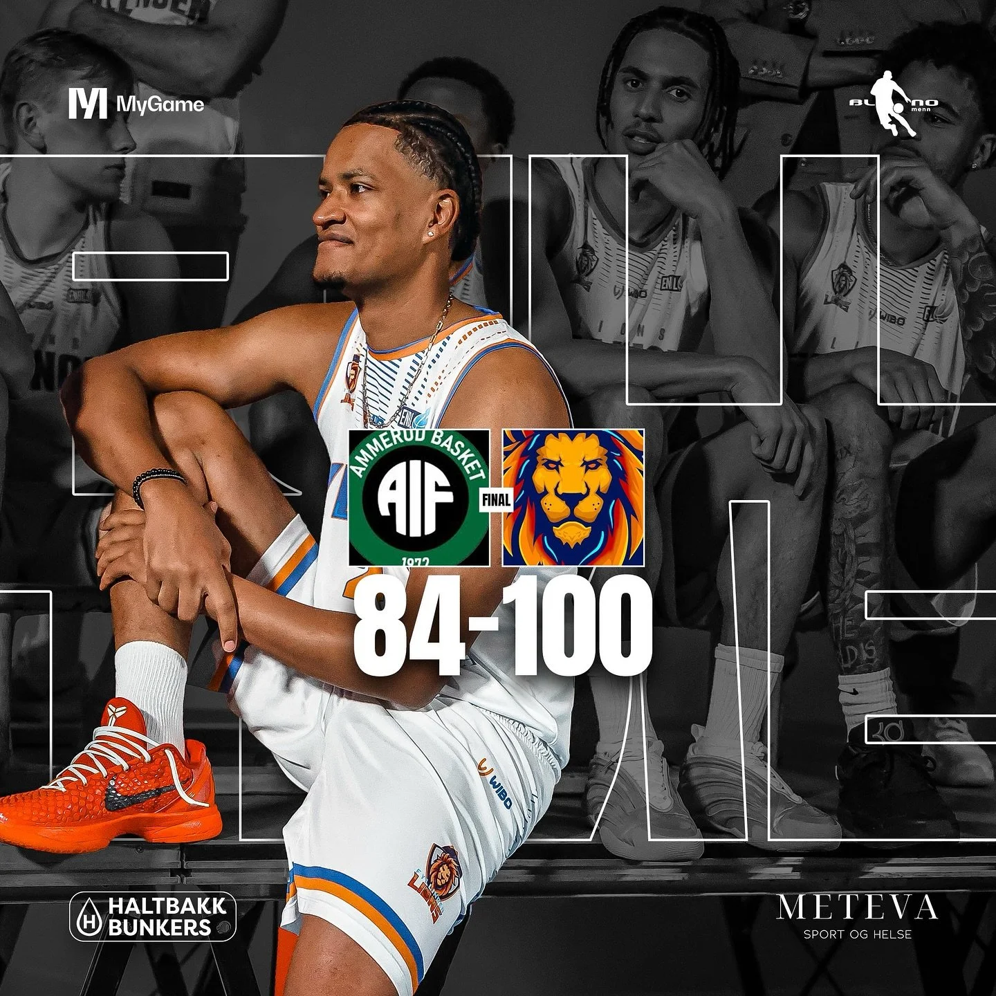 Fyllingen Lions slo Ammerud 100&ndash;84! 

⭐ Bouna Black Ndiaye var kampens toppscorer med 34 poeng (54 % treff p&aring; treere).

🔥 Ayinde Hikim leverte 23 poeng og 6 returer, mens kaptein Eric Fongu&eacute; var mest effektiv med 16 poeng og 6 ret