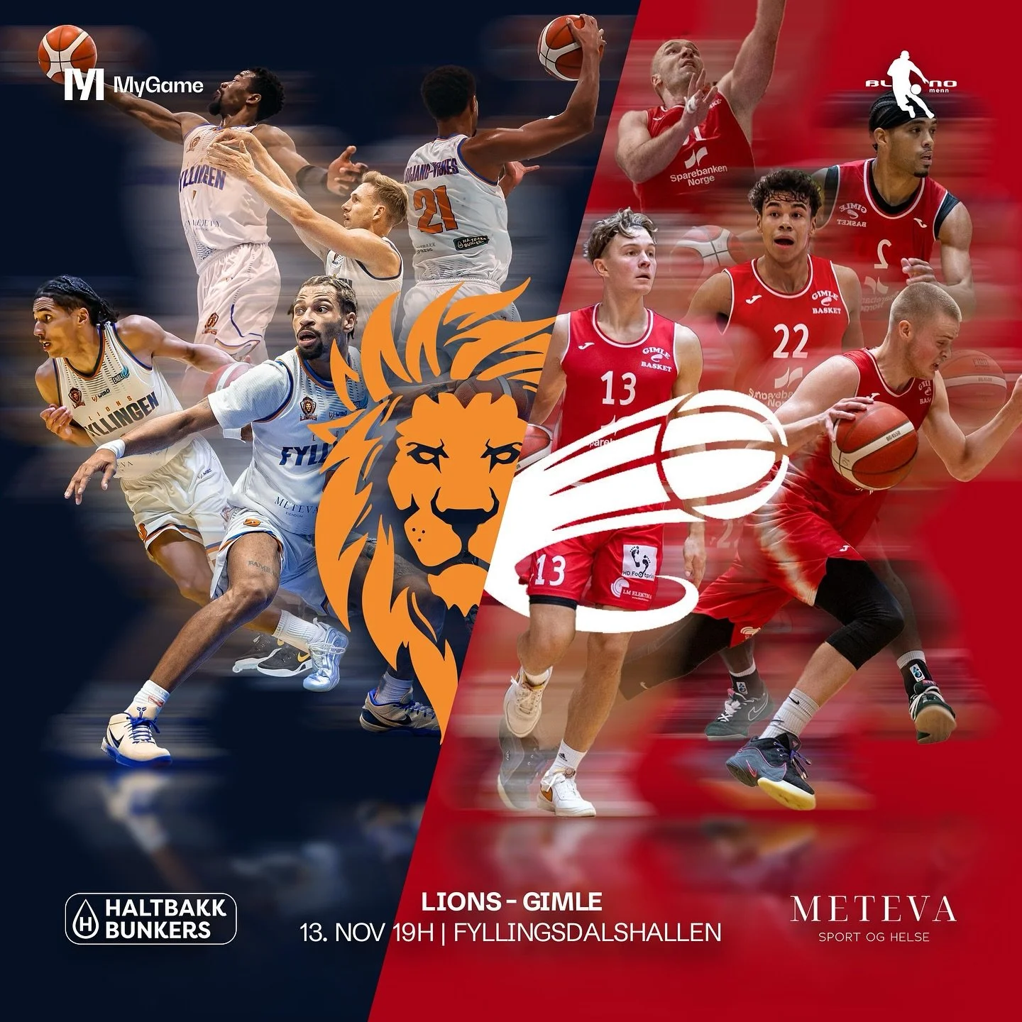🔥 Torsdag 13. november kl. 19.00 m&oslash;tes Fyllingen Lions og Gimle i et ekte lokaloppgj&oslash;r🔥

📍 Fyllingsdalen idrettshall
🕖 Kampstart kl. 19:00 (d&oslash;rene &aring;pner 18:00)
👶 Gratis inngang for alle barn og studenter (studentbevis 