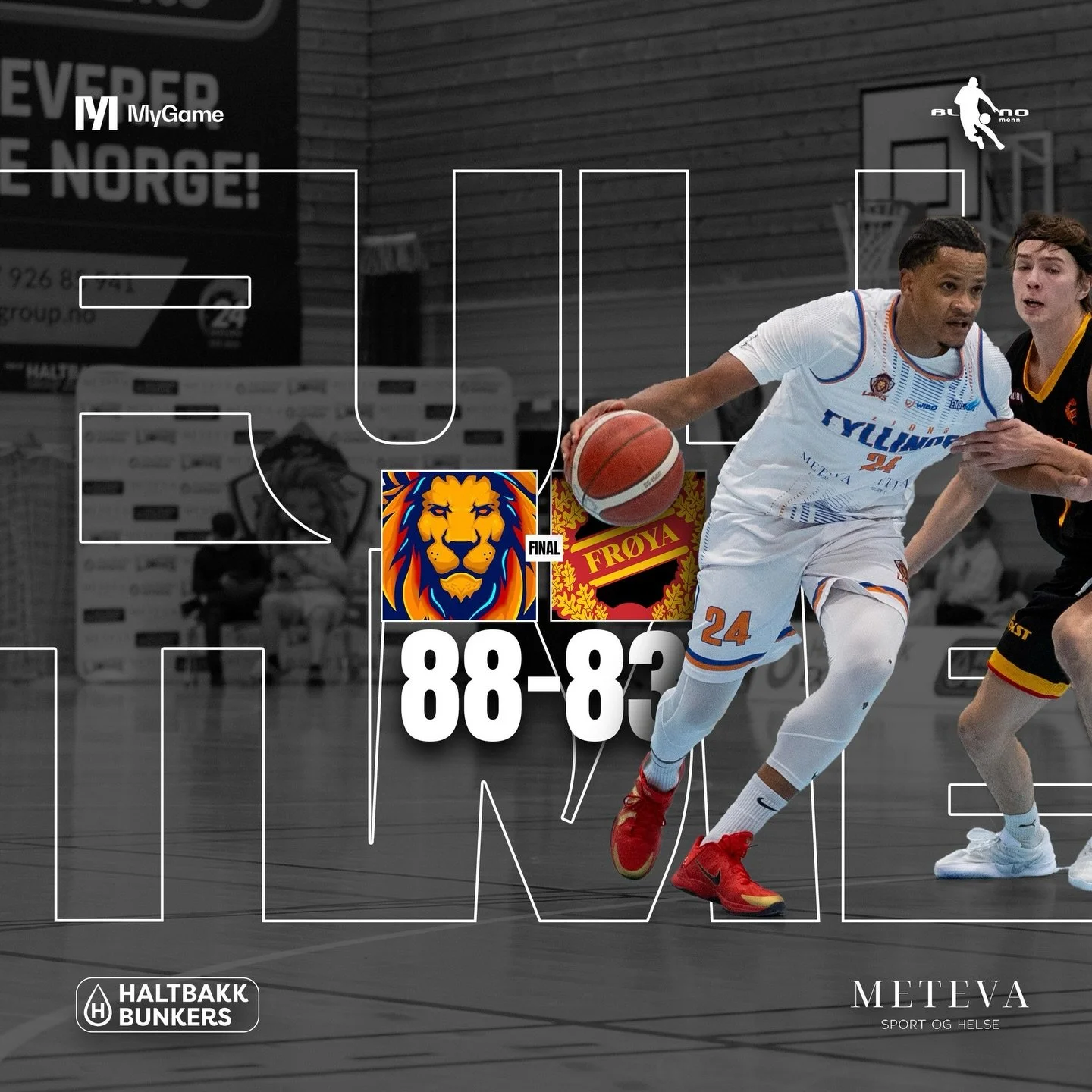 Seier i l&oslash;venes hule🔥🔥

#fyllingenlions #blno #norskbasket 

Foto: @bragetitlestad