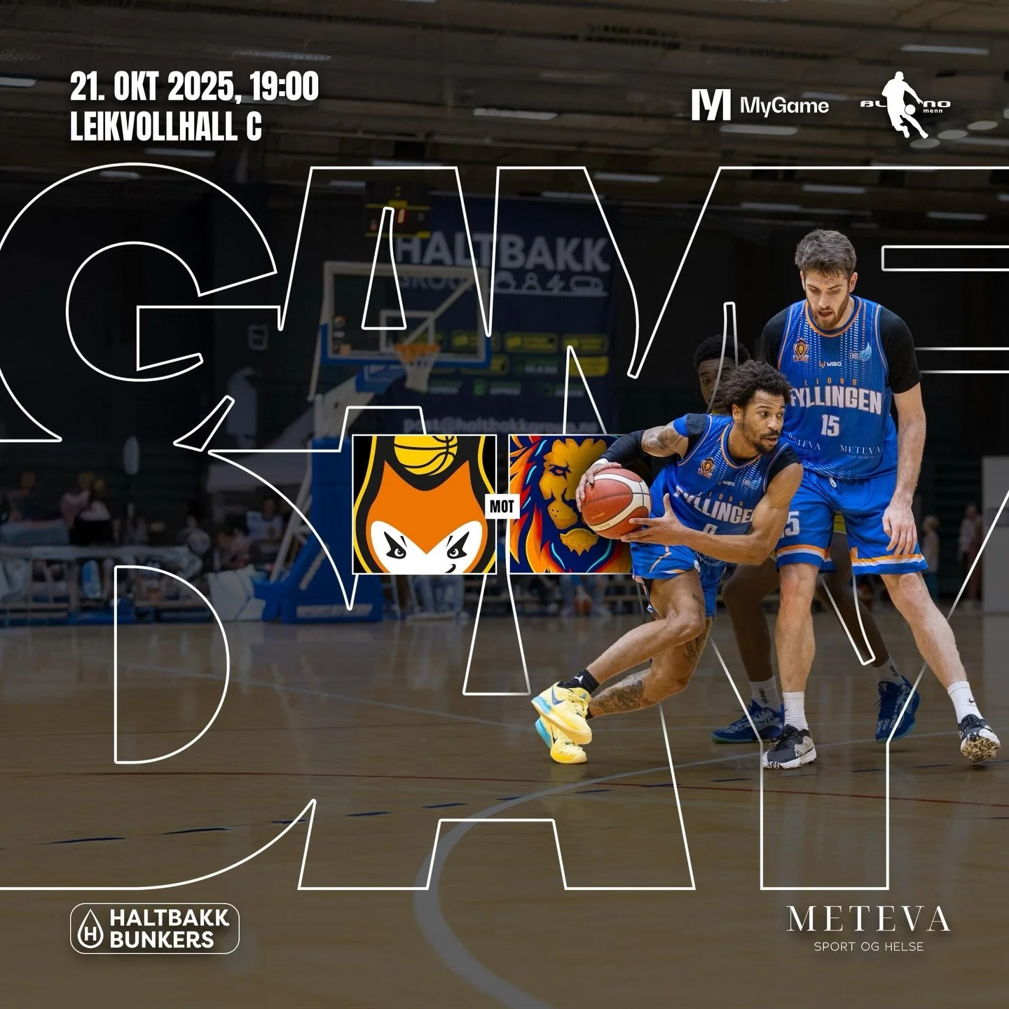 🏀GAME DAY! 🏀 F&oslash;rste bortekamp denne helgen er fredag kveld kl. 19.00 mot Asker Aliens i Leikvollhall C - kom og hei p&aring; norsk basket🔥

Kan du ikke v&aelig;re der live?
🎥 Se kampen direkte p&aring; mygame.no

Go Lions! 🦁💙

@norskbask