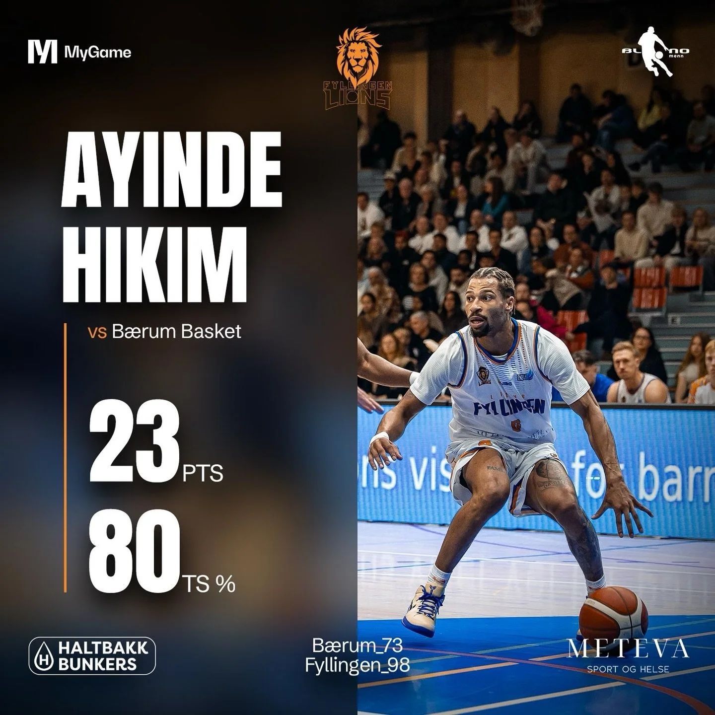 @ayindehikim 🔥🔥

#fyllingenlions #blno #norskbasket @basketligaen