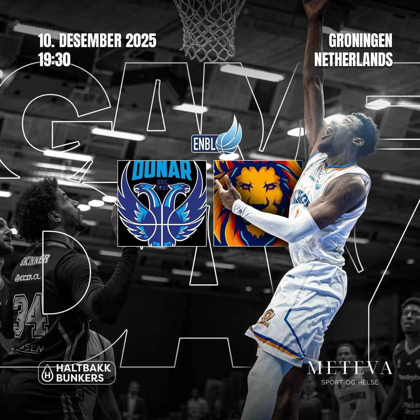 🔥ENBL GAME DAY! Fyllingen Lions m&oslash;ter Donar Groningen i Nederland onsdag kl. 19:30! 🇳🇱🔥

🎥 Se kampen direkte p&aring; ENBL YouTube &ndash; f&oslash;lg med og hei guttene fram!

Let&rsquo;s go, Lions! 🦁

#FyllingenLions #ENBL #norskbasket