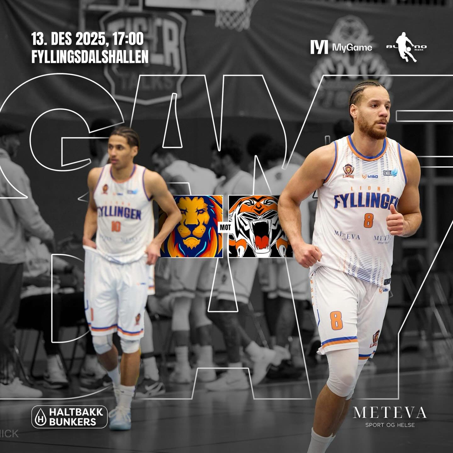 🔥 GAMEDAY &ndash; BASKETFEST I FYLLINGSDALEN L&Oslash;RDAG KL. 17.00🔥

⏰ Kampstart 17:00 | D&oslash;rene &aring;pner 16:00
📍 Fyllingsdalen idrettshall

I DAG er det klart for nytt basketbrak n&aring;r Fyllingen Lions tar imot @centrumtigers i BLNO