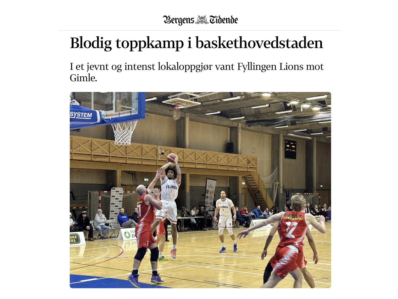 BT: Blodig toppkamp i baskethovedstaden