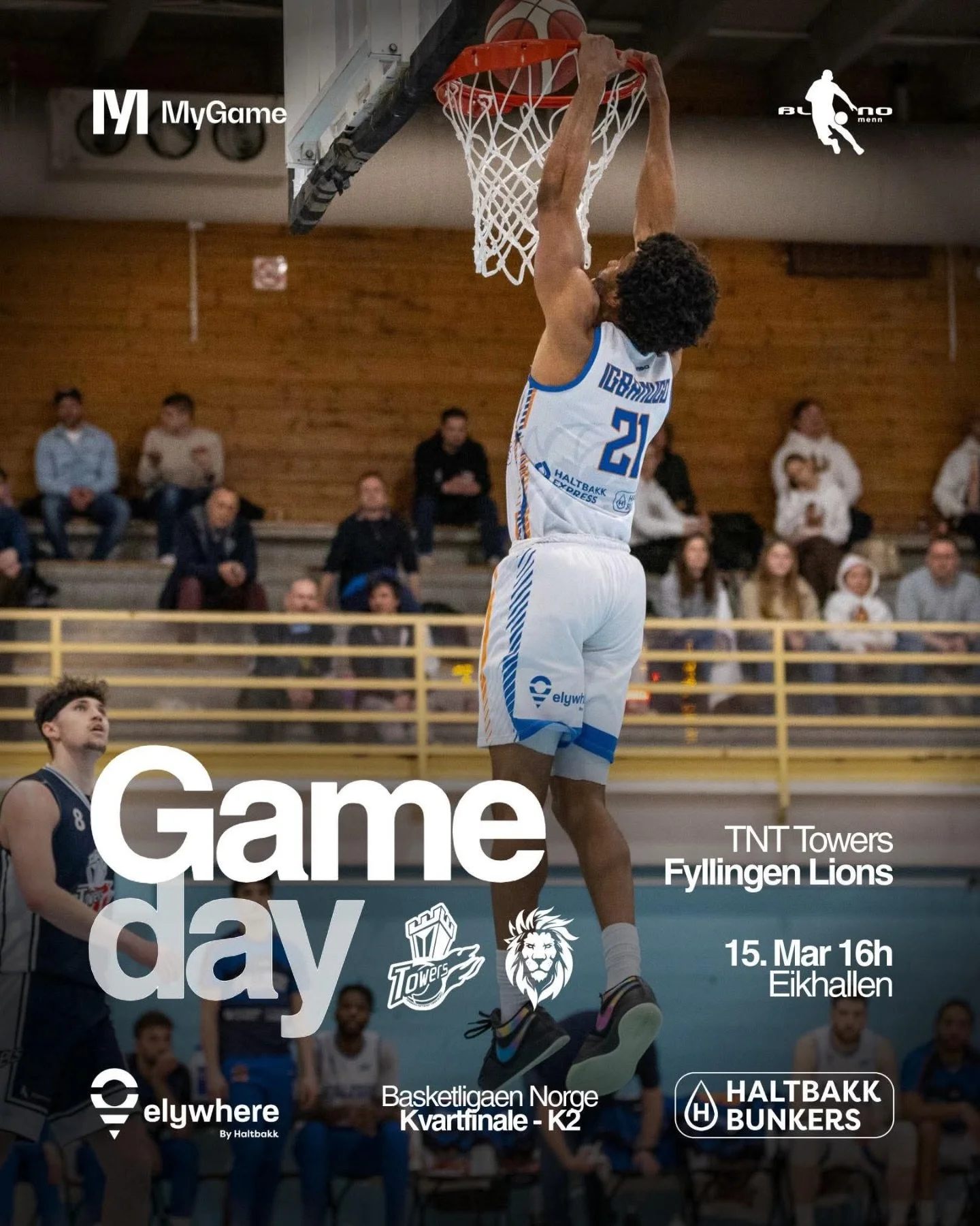 Game day🔥

Idag m&oslash;ter vi @tntbasket.no i andre kvartfinale i T&oslash;nsberg. Dersom Lions tar seier ikveld er det g&aring;r vi direkte videre til semifinalen🏀 kampen ser du p&aring; @mygame.no 🔥