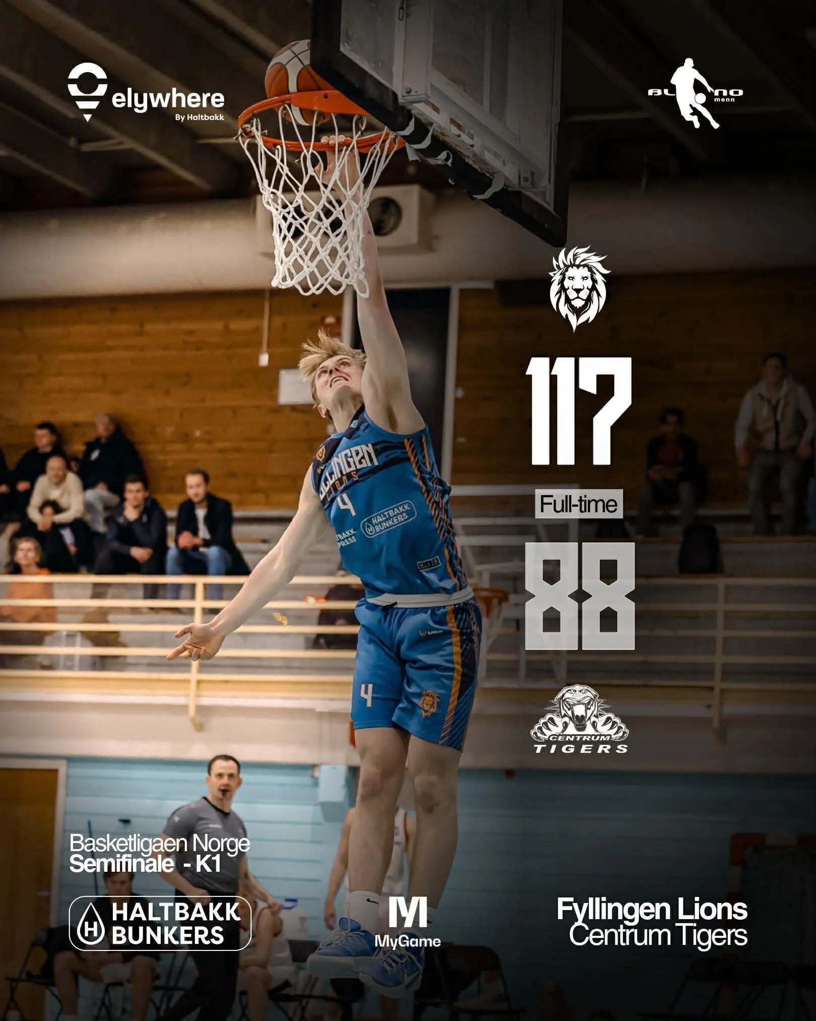 FYLLINGEN I FØRERSETET I SEMIFINALENE 