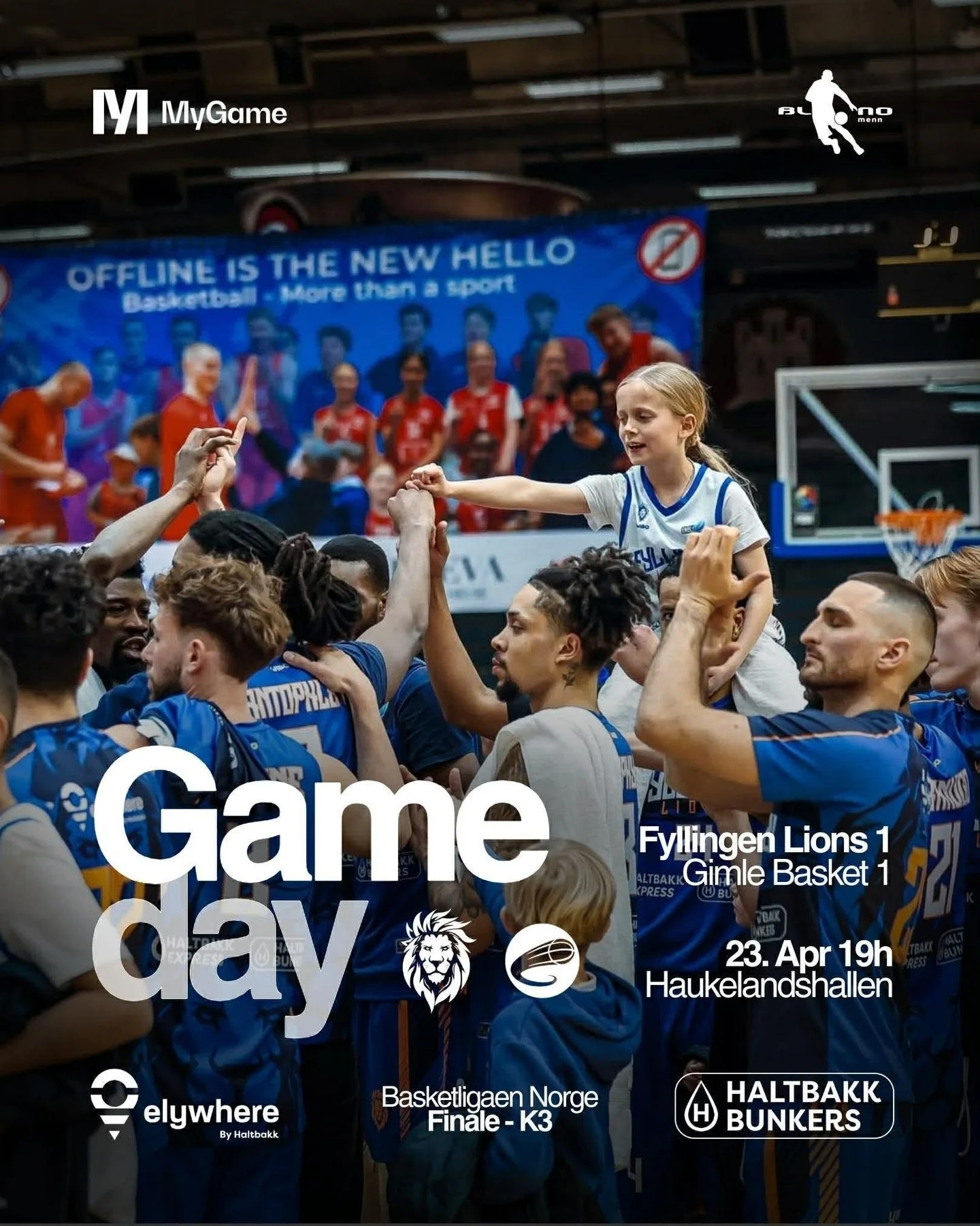 Game day 🔥 Vi sees i Haukelandshallen ikveld klokken 19.00 

Let&rsquo;s go Lions!🦁