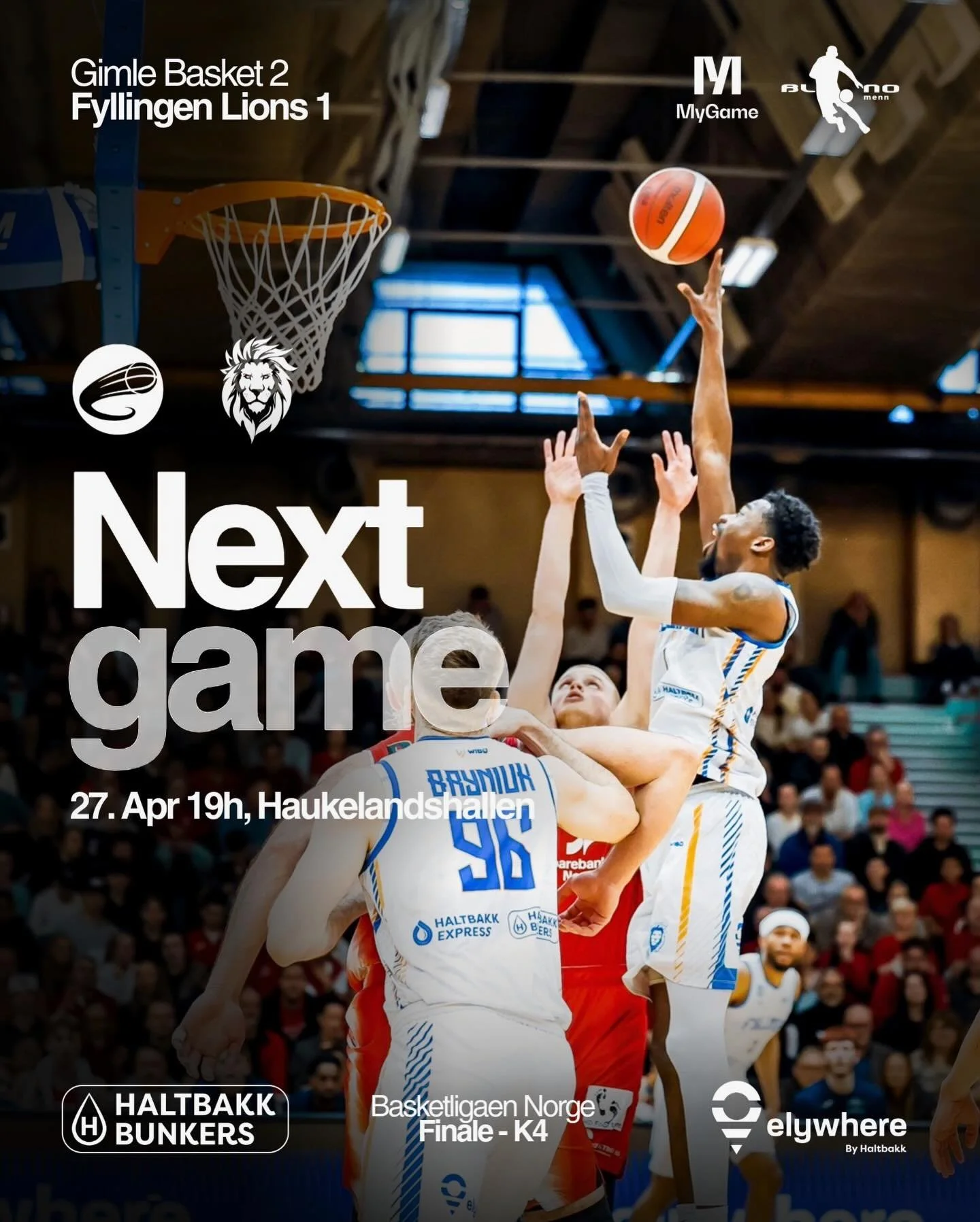 Vi er klare for enda en historisk seier og h&aring;per &aring; se alle Lions-fans i Haukelandshallen mandag og torsdag kl. 19.00 - la oss g&aring; for threepeat sammen🦁🔥

Ikke i Bergen? F&aring; med deg kampen p&aring; @mygame.no og @tv2sport