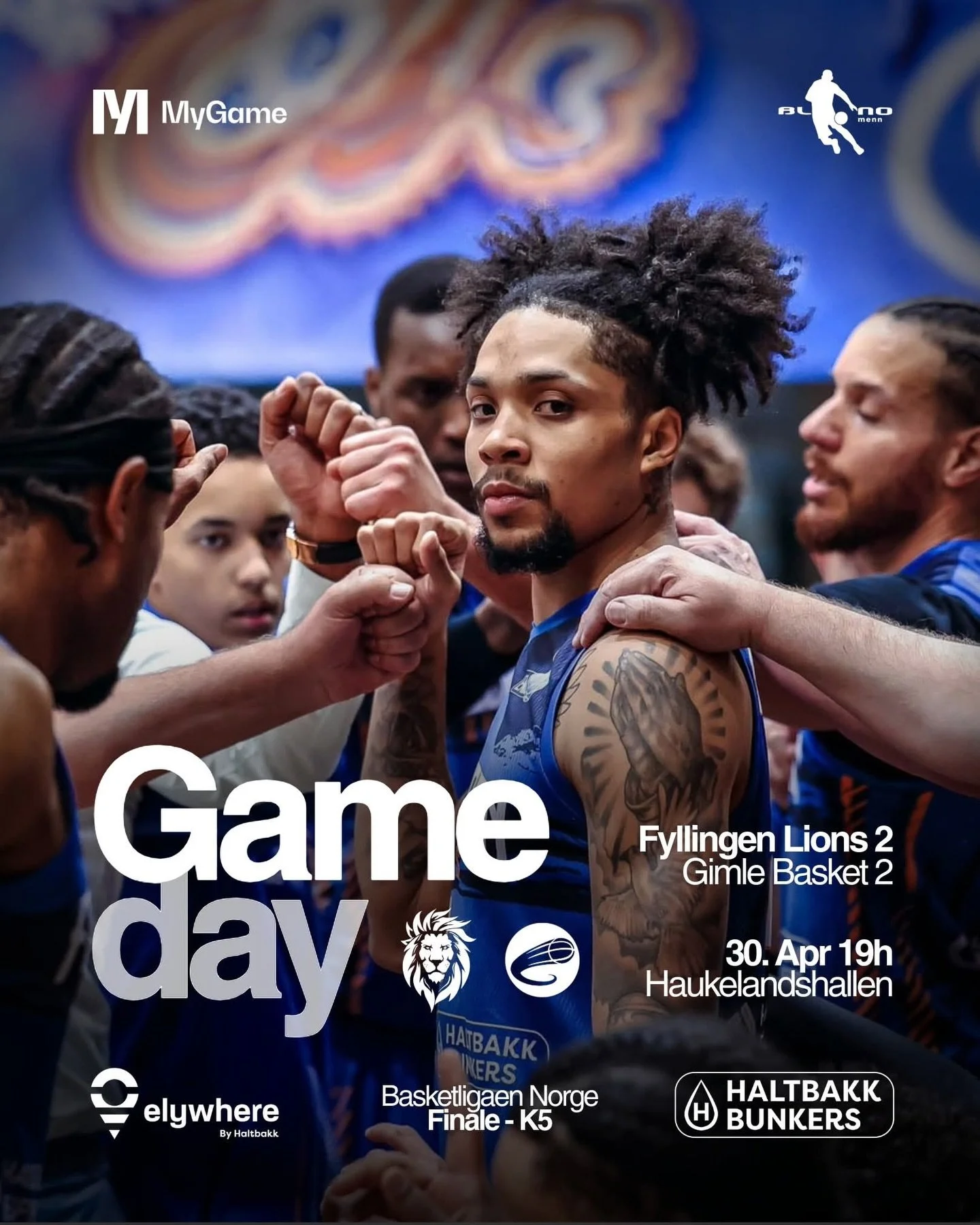 Game Day 🦁siste kamp og NM tittelen skal avgj&oslash;res! G&aring; ikke glipp av norgesmesterskapet ikveld klokken 19.00 i Haukelandshallen. 

Lions eller Gimle? 

Let&rsquo;s gooo!