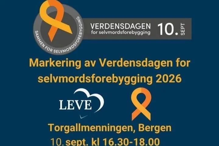 Bli med på minnemarkering på Verdensdagen for selvmordsforebygging