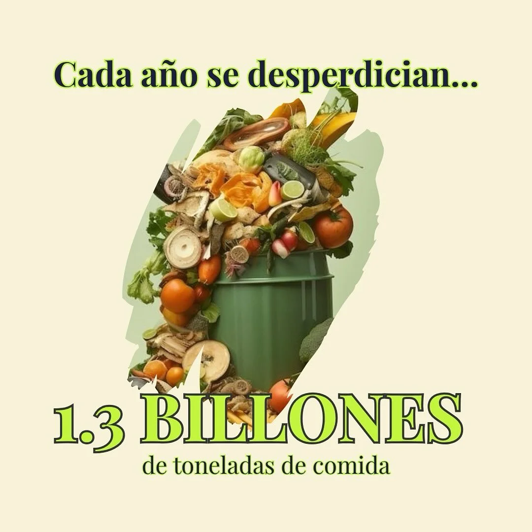🌎 Cada a&ntilde;o desperdiciamos 1.3 billones de toneladas de comida.
💸 Eso equivale a 1 trill&oacute;n de d&oacute;lares perdidos en 2022.
✈️ Y contamina m&aacute;s que toda la industria de la aviaci&oacute;n.

Lo m&aacute;s impactante: gran parte