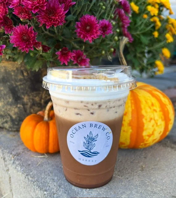 Seasonal iced mocha at Ocean Brew Co in Ocean Township NJ