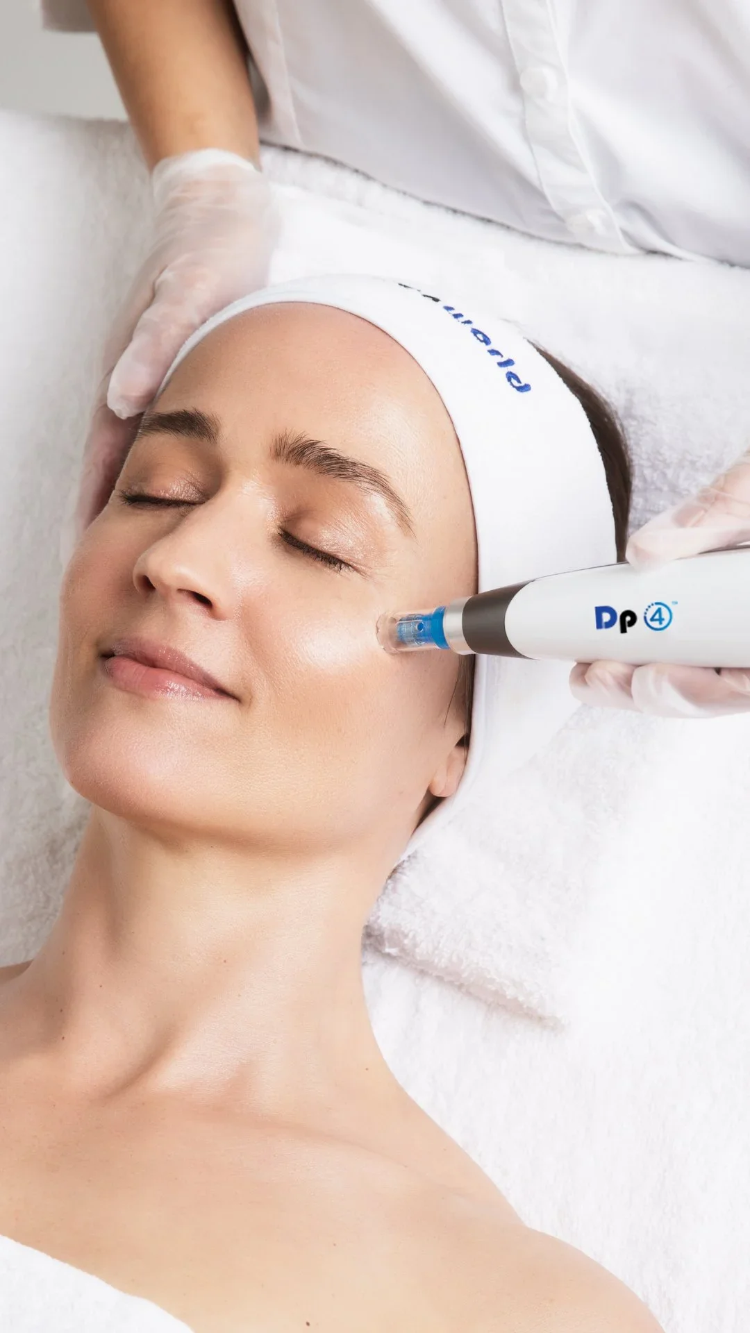 Collagen induction therapy microneedling by Nurse Elaine Wilson.