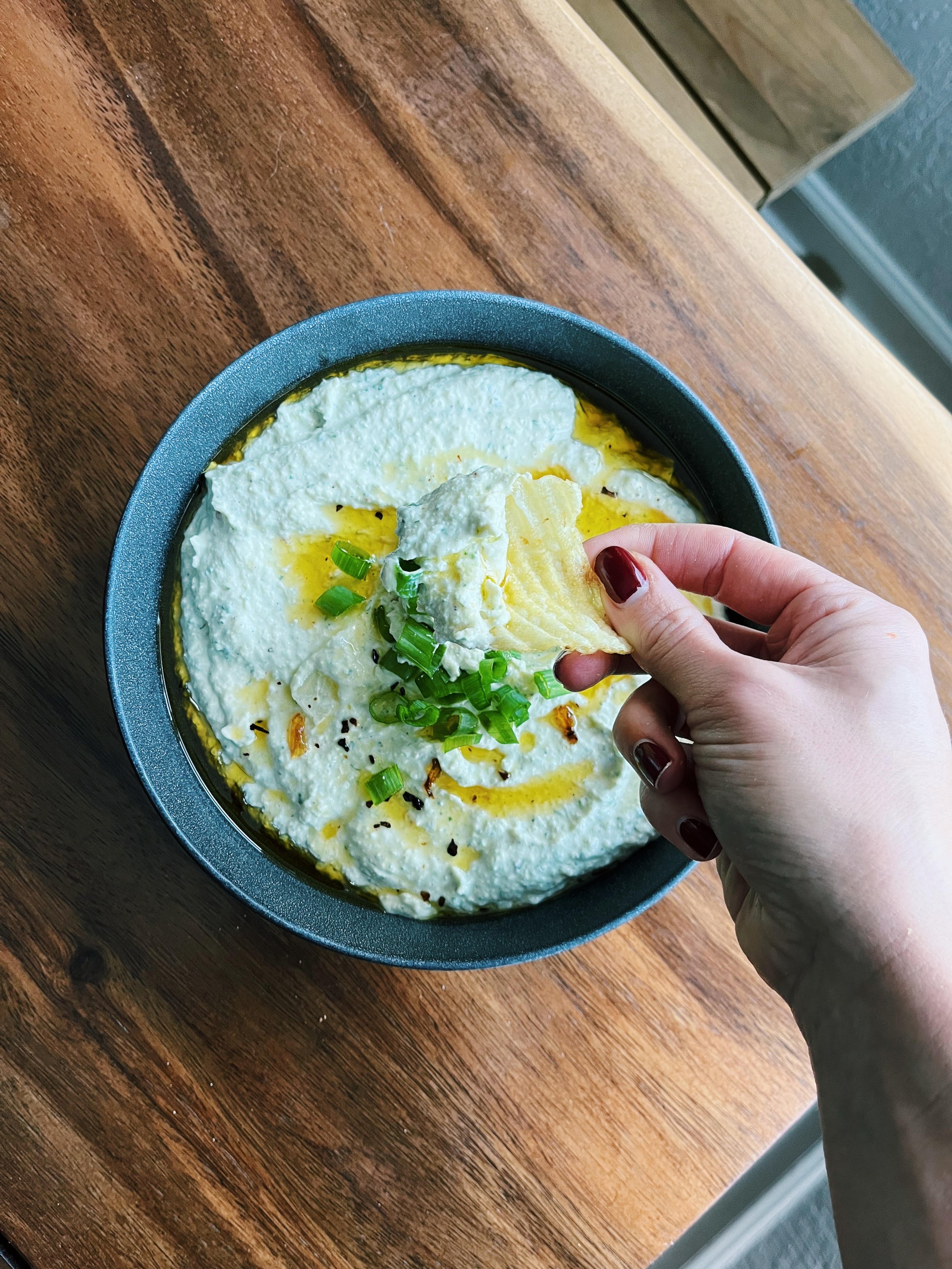 An Herb-y, Lemon-y, Protein-y Dip