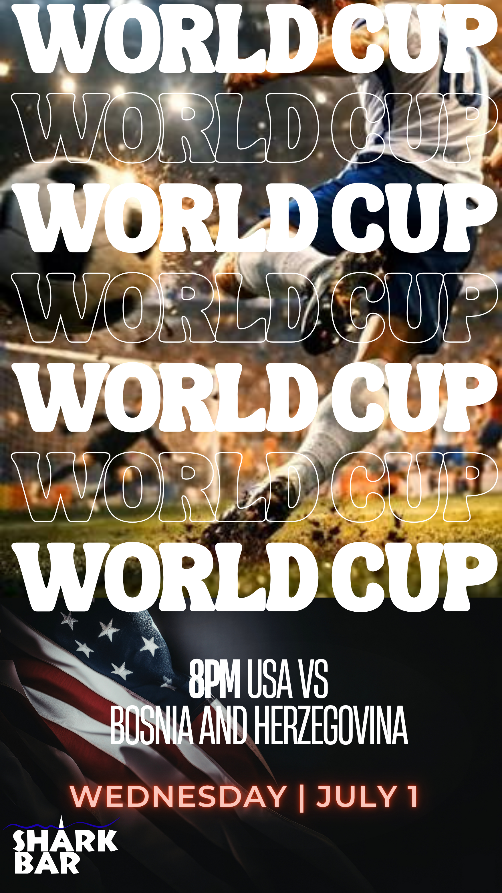 USA vs Bosnia and Herzegovia, England vs DR Congo, and Belgium vs. Senegal