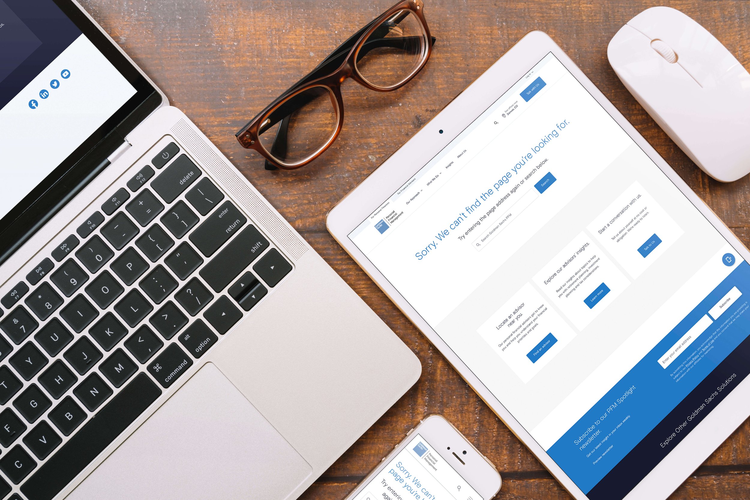 Goldman Sachs - 404 Redesign