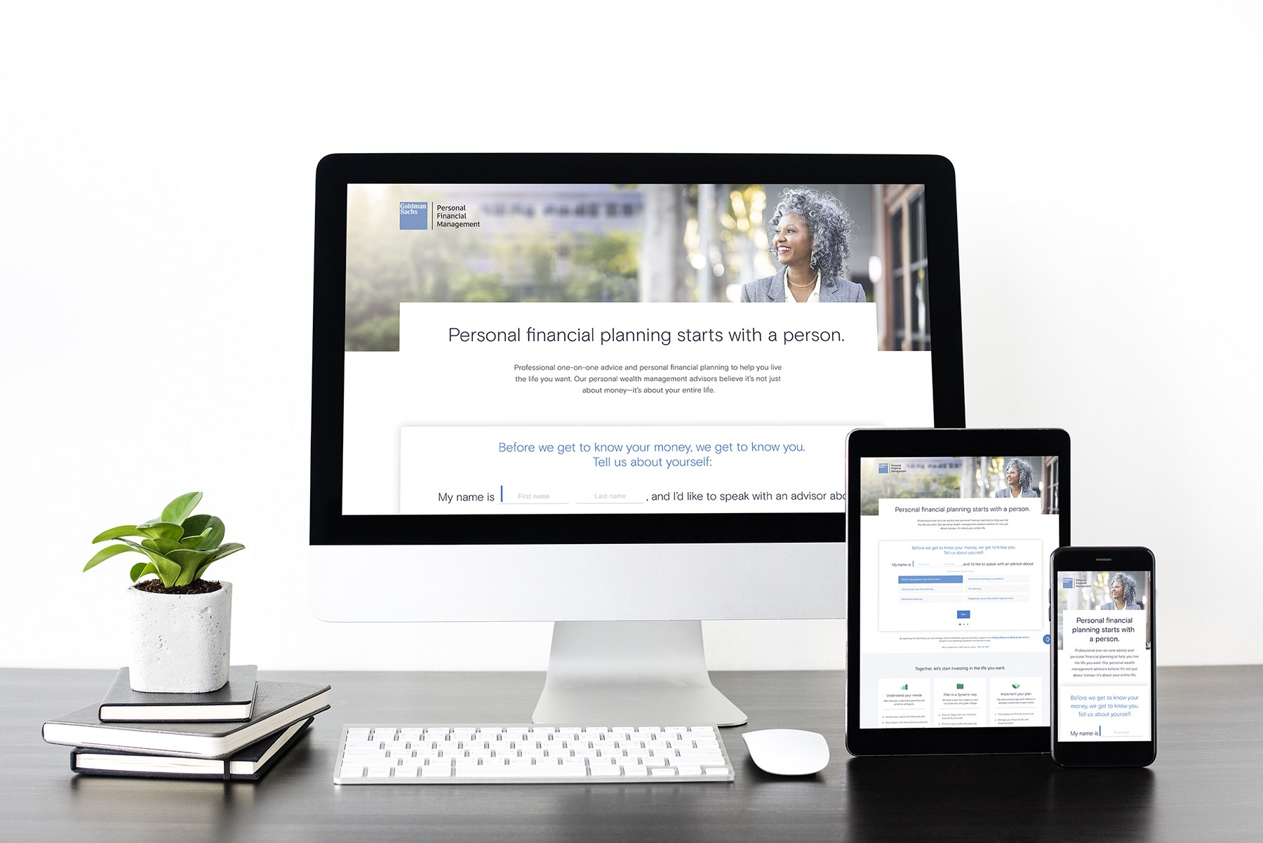 Goldman Sachs - Paid Search Landing Page